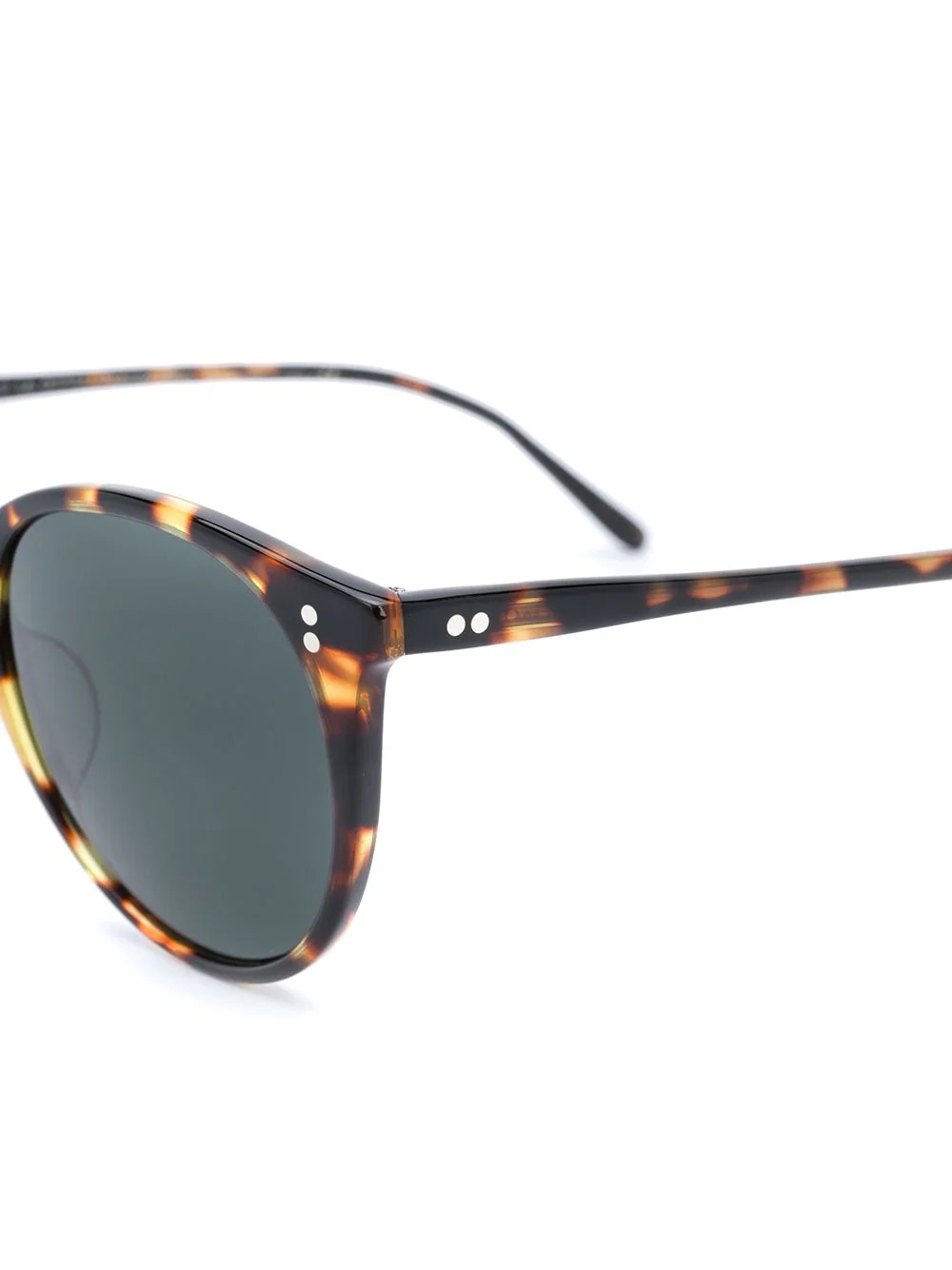 tortoiseshell round frame sunglasses - 3