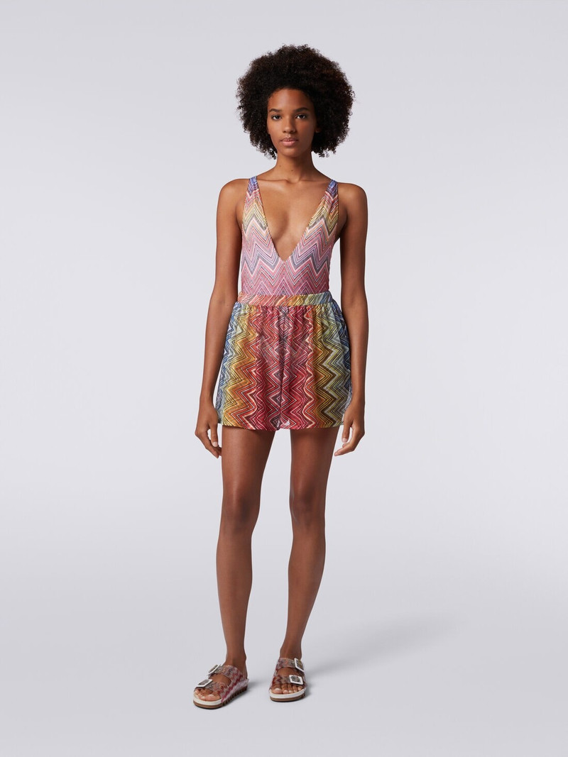 Missoni Swimming shorts in zigzag print fabric outlook