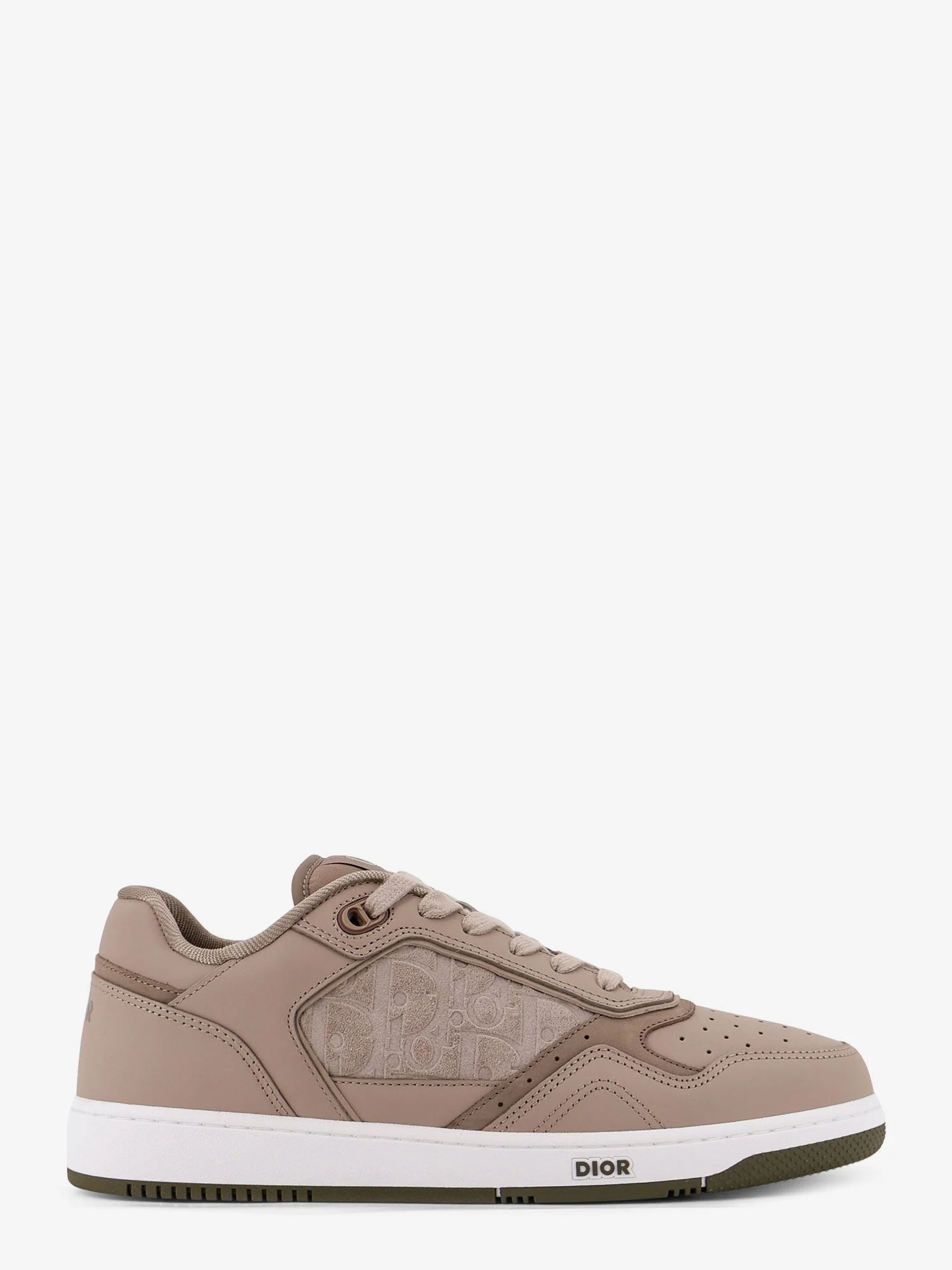 Dior B27 Leather Sneakers With Suede Inserts - 1
