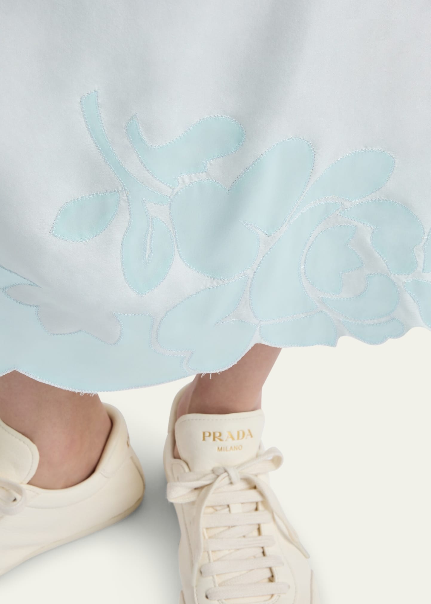 Long Drawstring Peonia Habutai Silk Skirt - 4