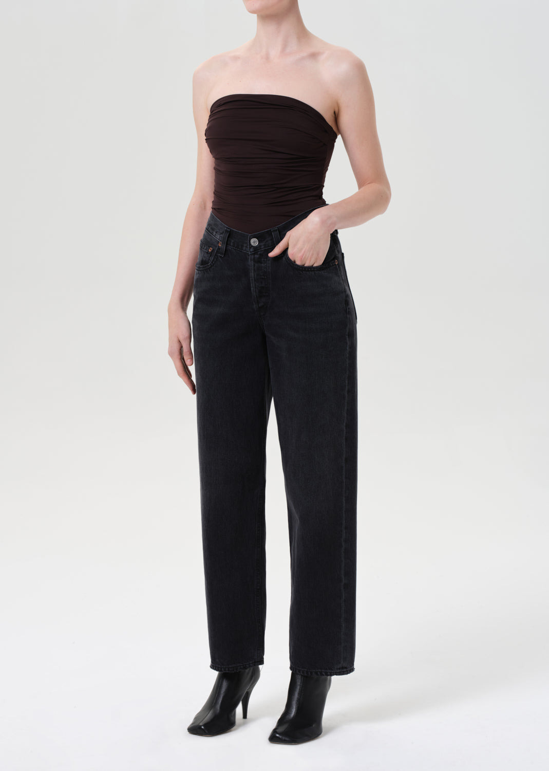 GWYNETH BODYSUIT IN CHOCOLATE - 5