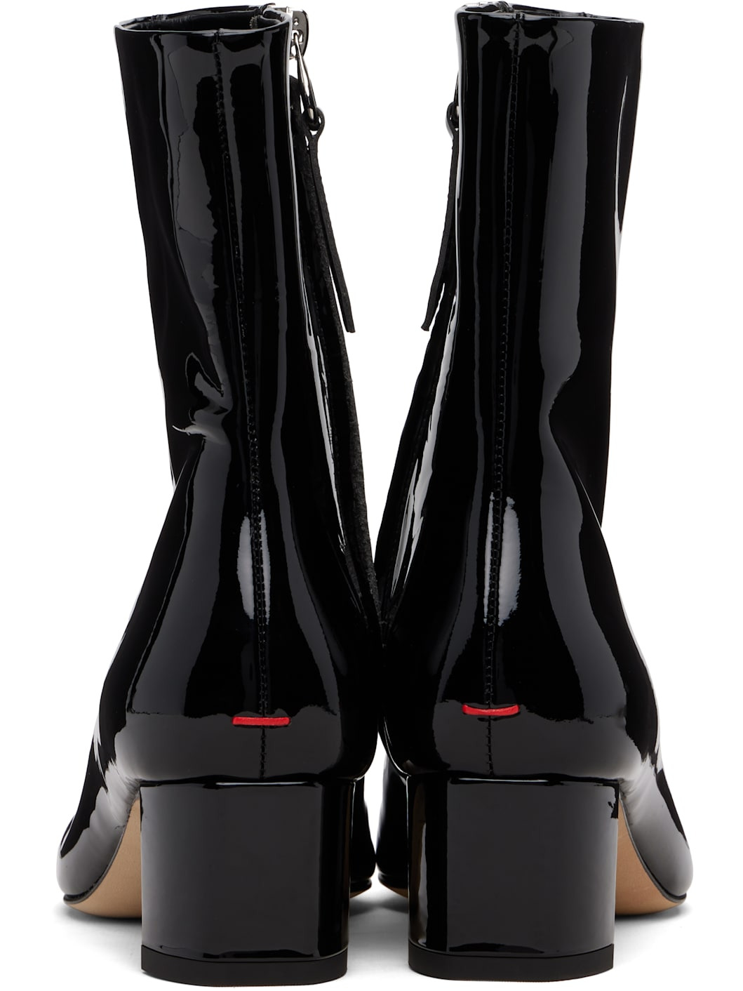 Black Millie Patent Leather Boots - 2