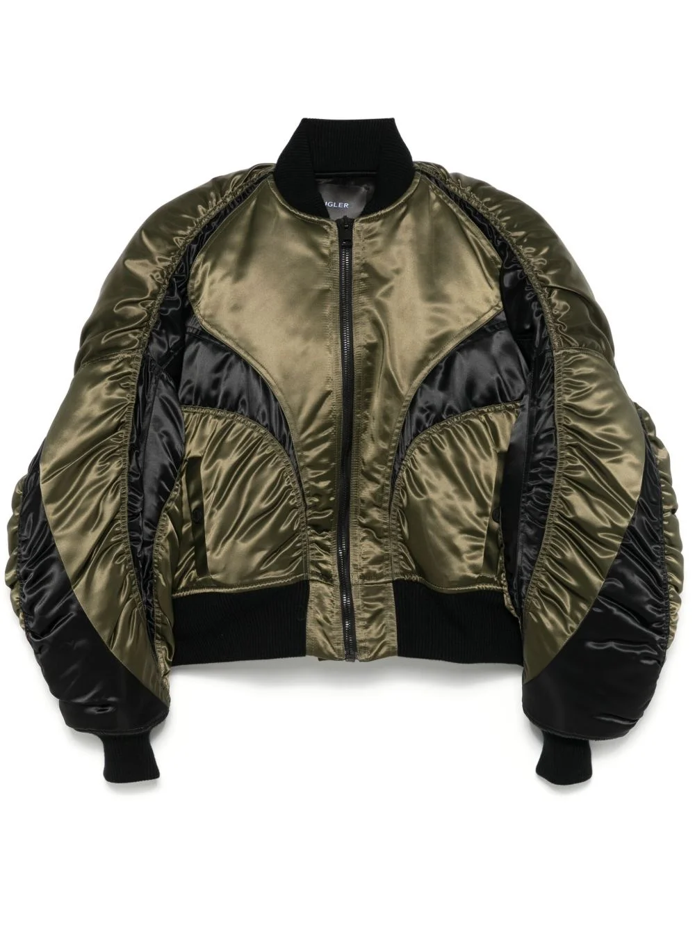 satin bomber jacket - 1