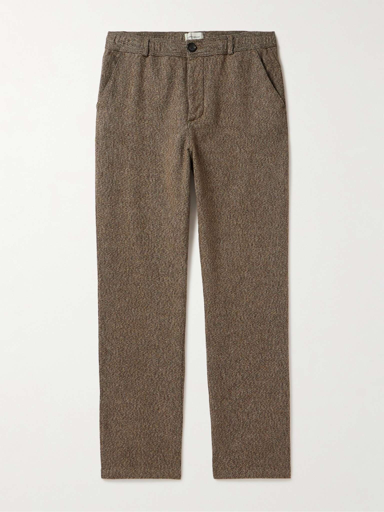 Adler Straight-Leg Cotton-Tweed Trousers - 1
