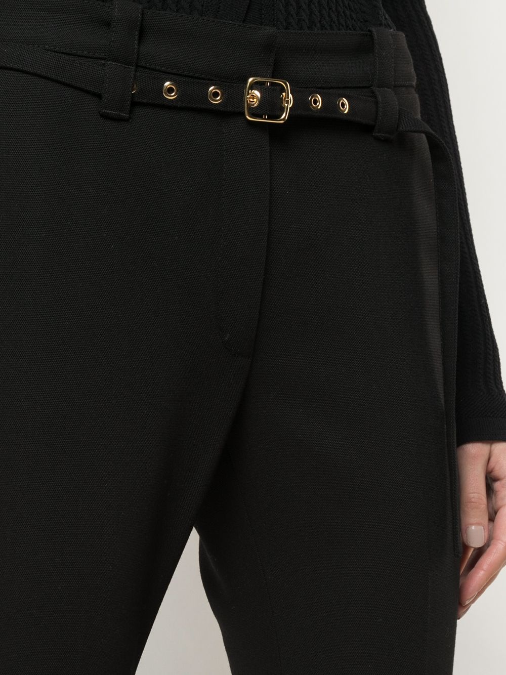 belted tailored trousers - 5