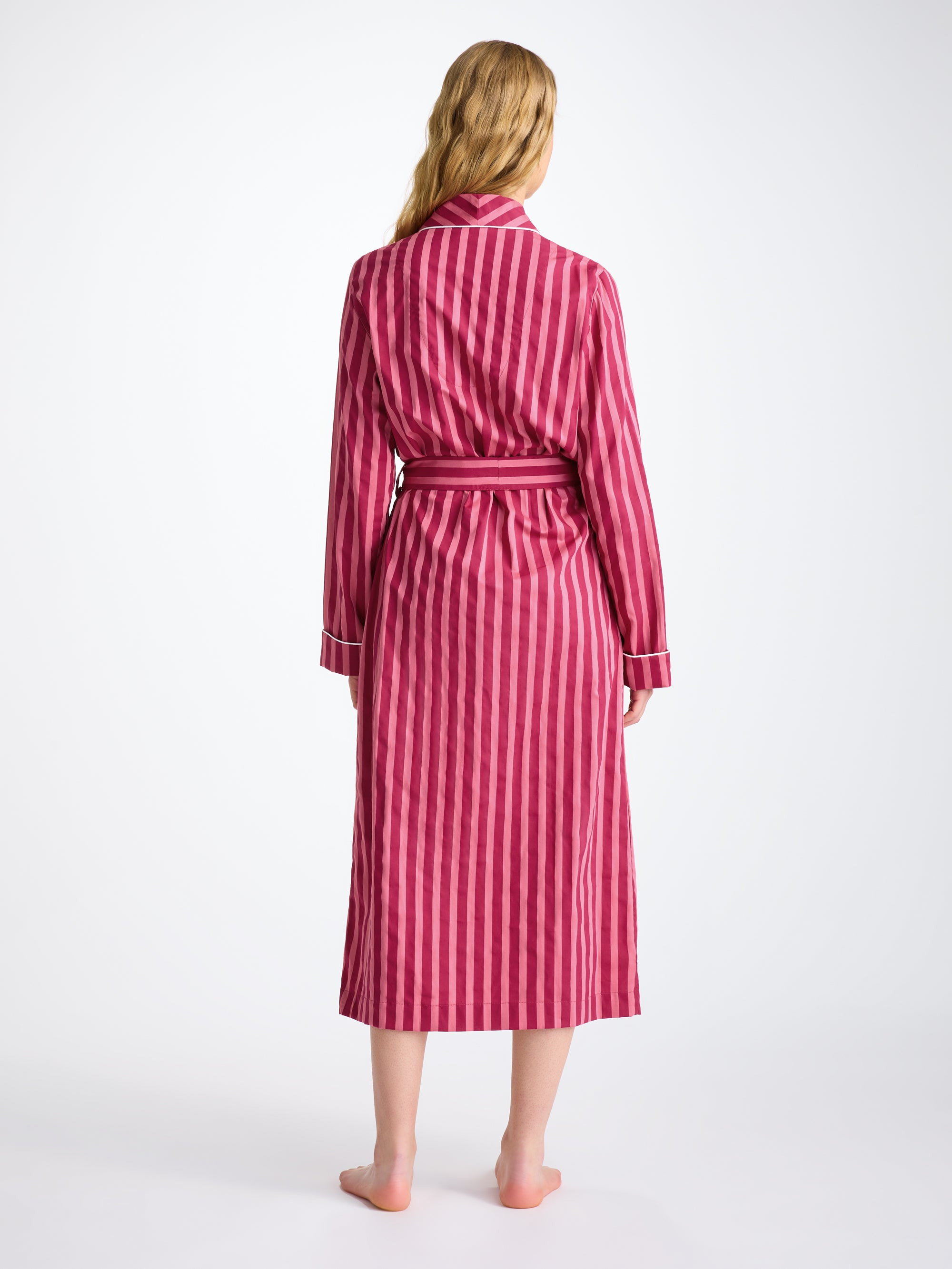 Women's Robe Capri 25 Cotton Batiste Pink - 5