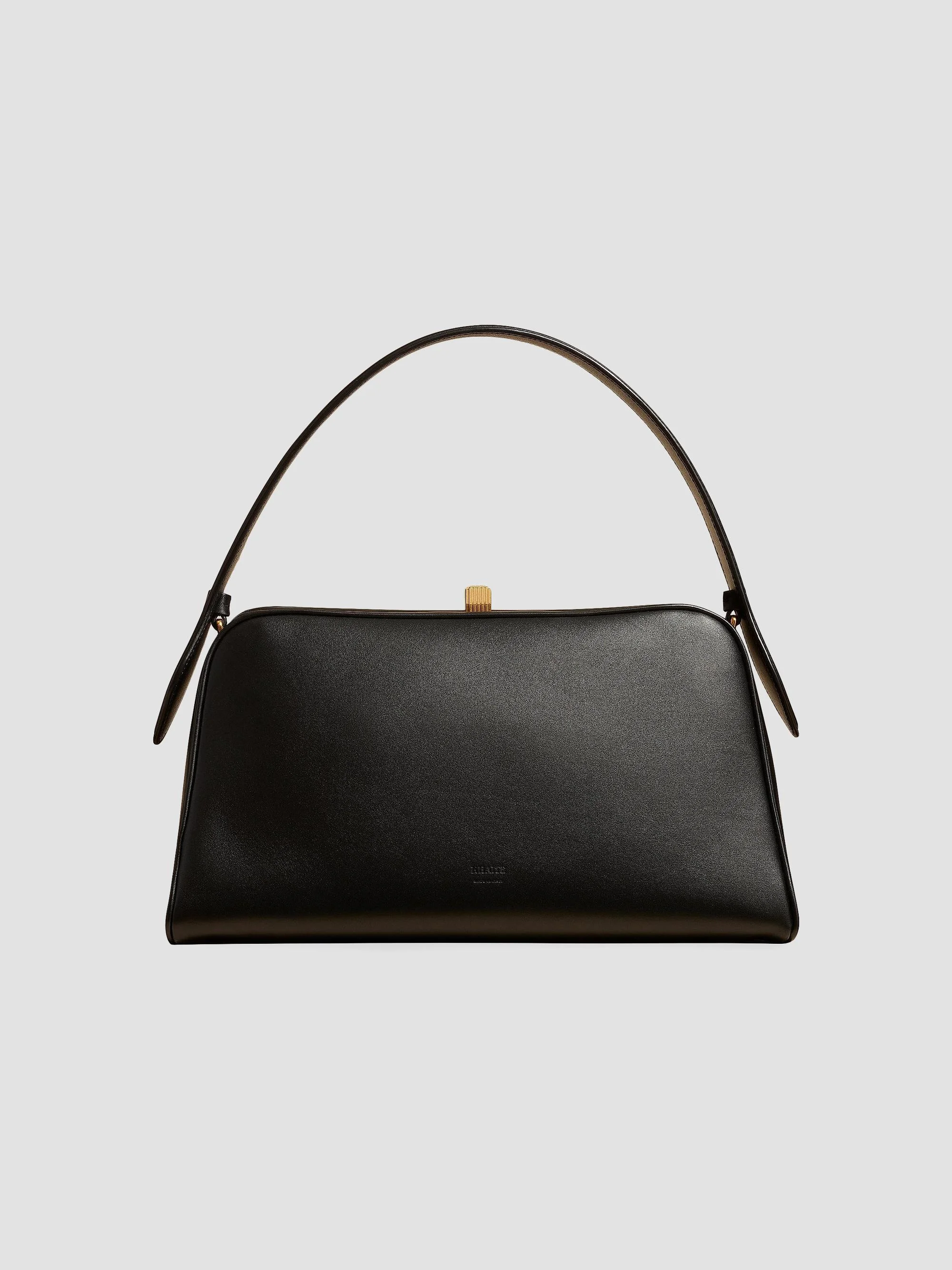Women's Cate Leather Top Handle Bag - Black - 1