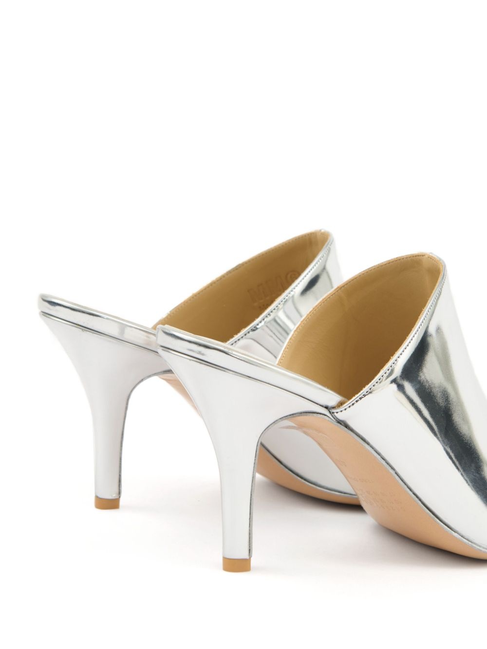 metallic-effect mules - 4