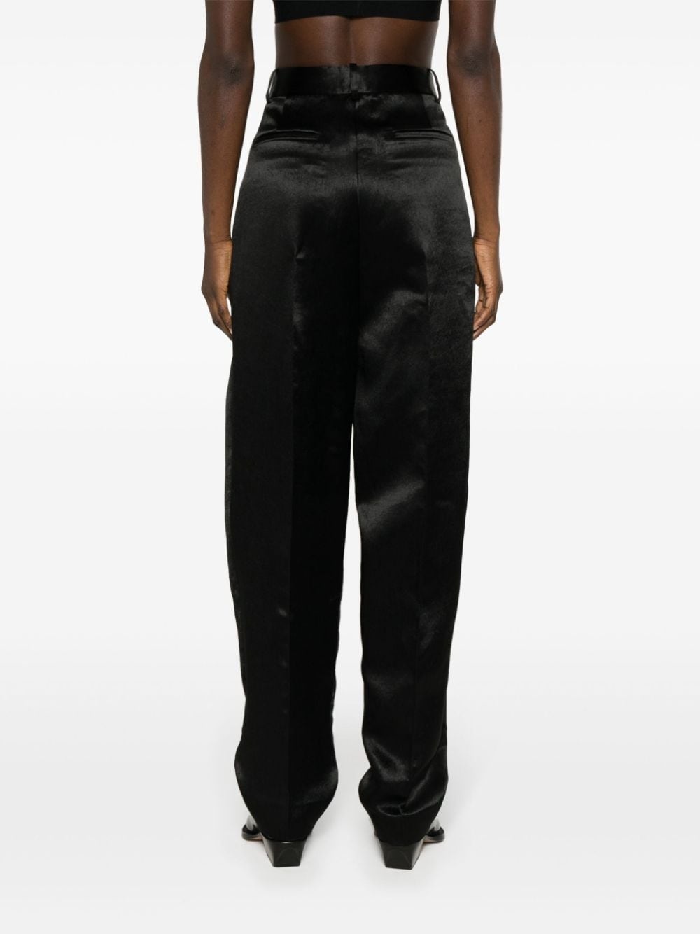 high-waist tapered trousers - 4