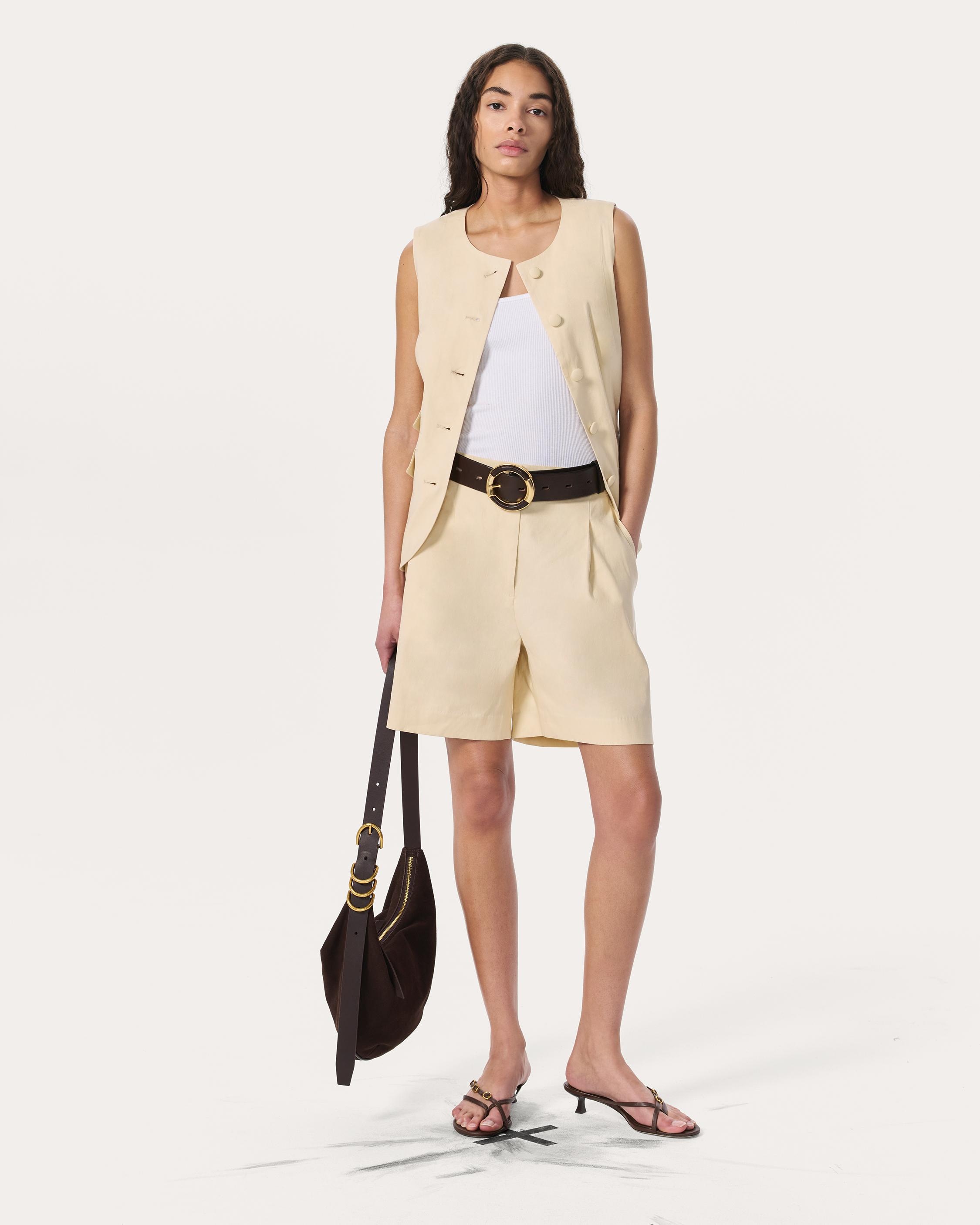 Leona Linen-Blend Shorts - 7