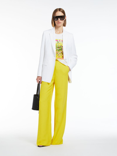 Max Mara GARY Flowing viscose and linen trousers outlook
