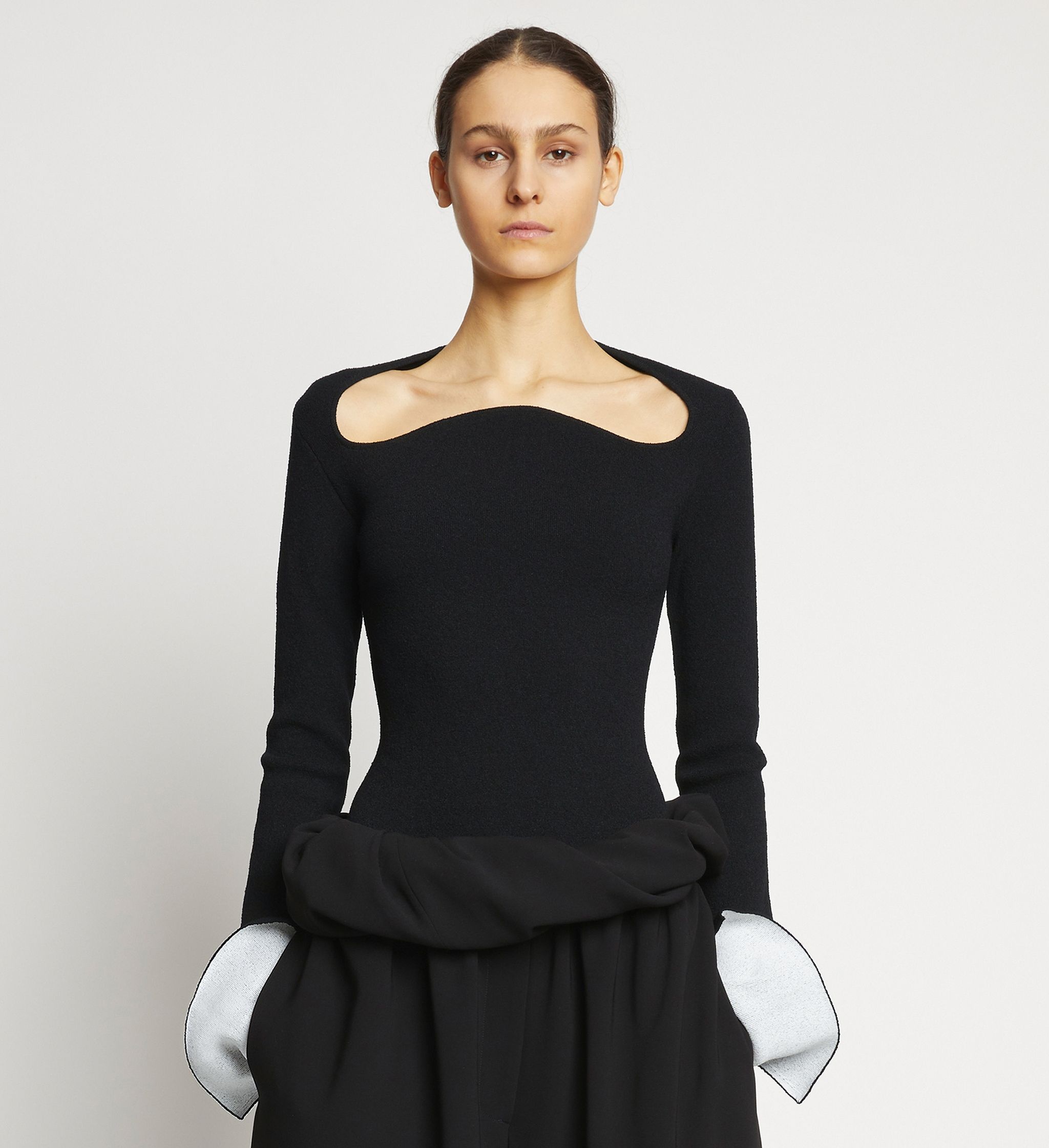 Textured Viscose Knit Sweater - 2