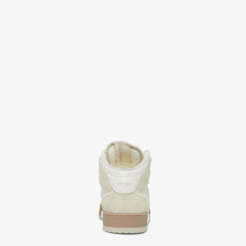 FENDI White leather high-tops outlook