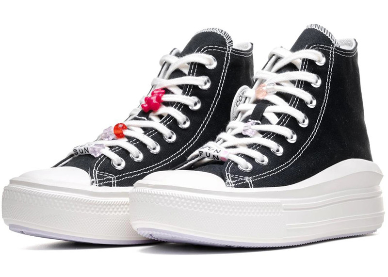 Converse Converse Chuck Taylor All Star Move Platform Hi DIY Beads Black (Women's) outlook
