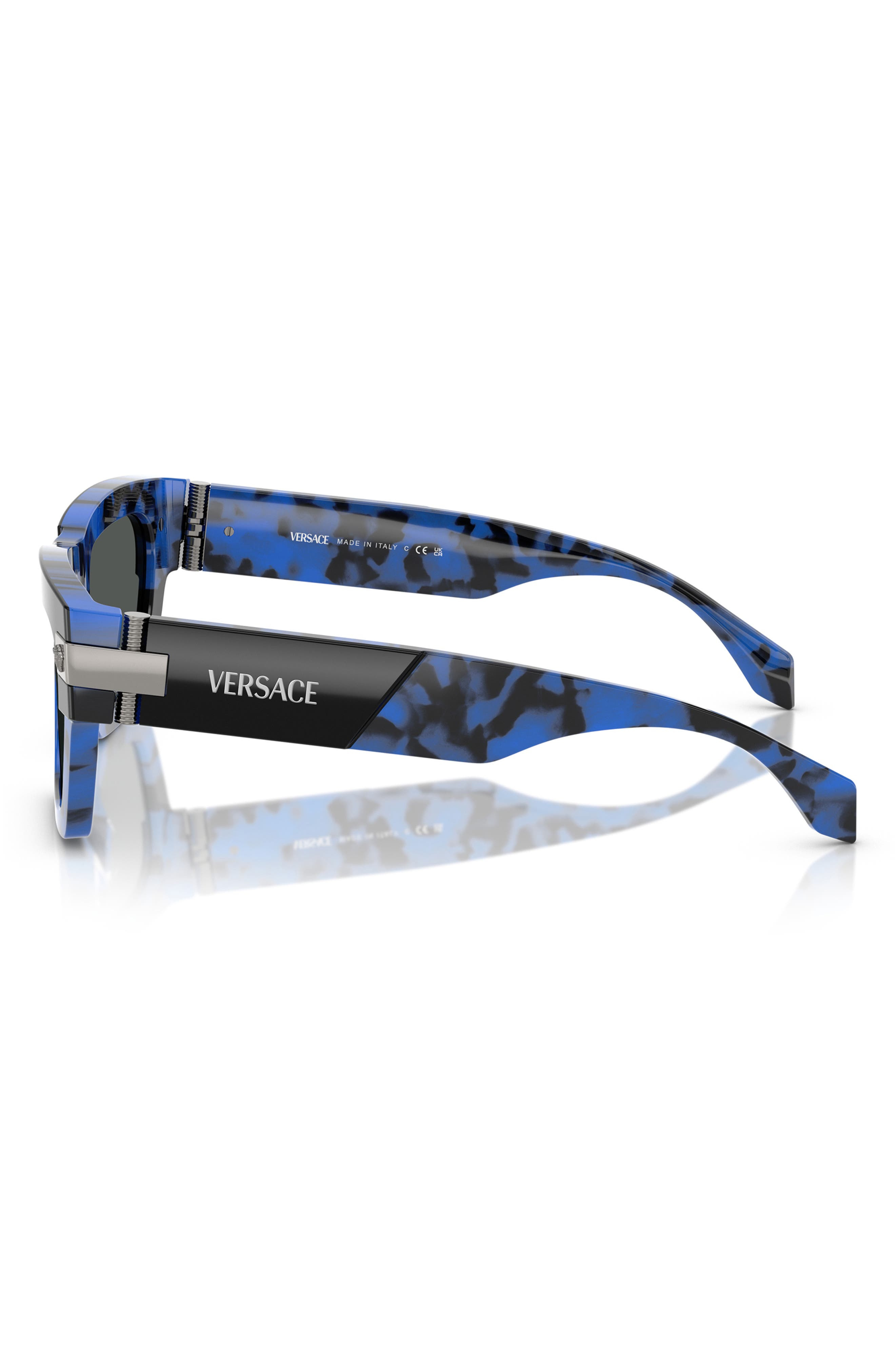 55mm Plaque Rectangular Sunglasses - 3