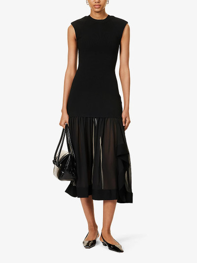 3.1 Phillip Lim Compact stretch-woven blend midi dress outlook