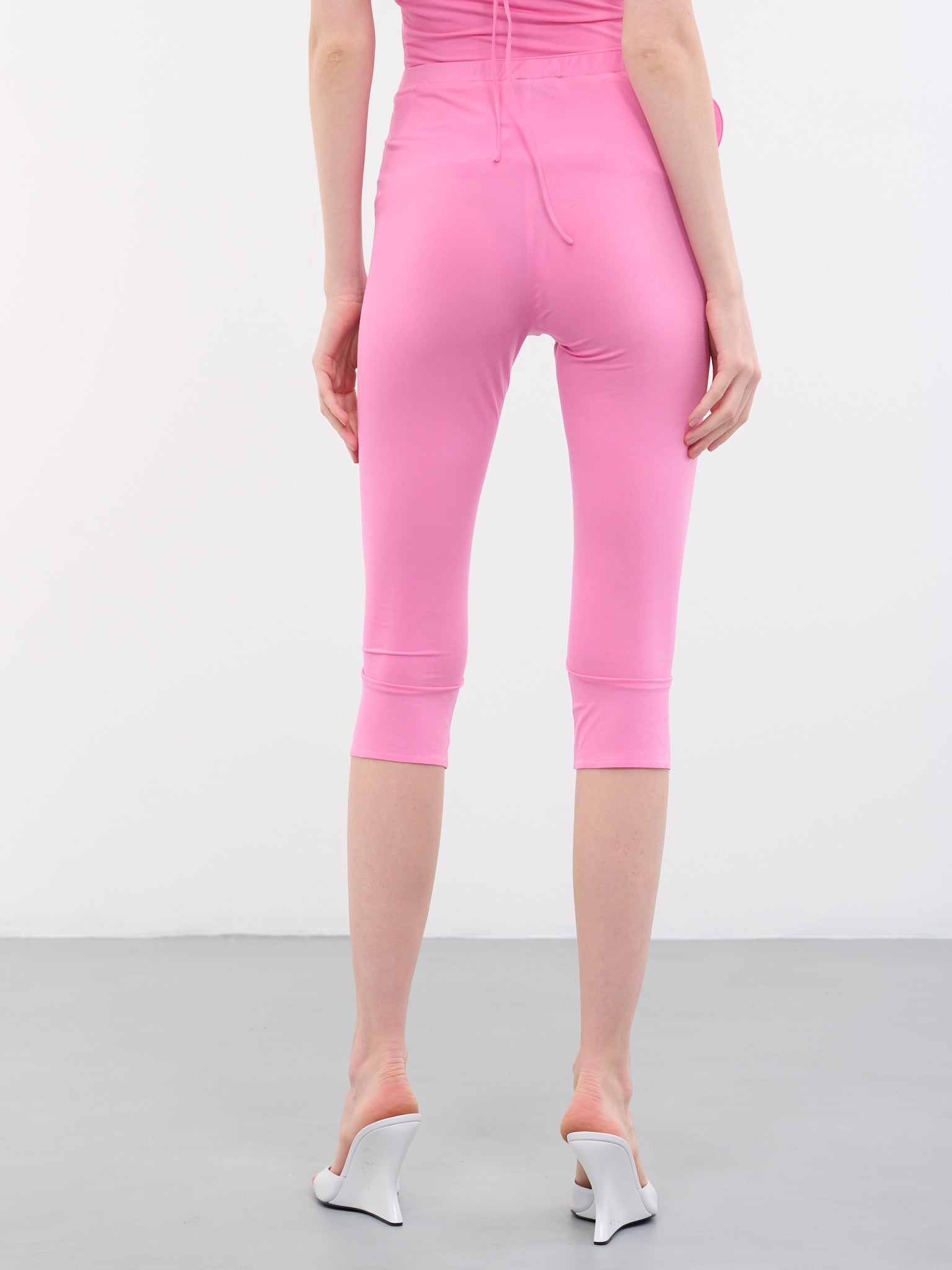 3D Rose Cropped Leggings - 3