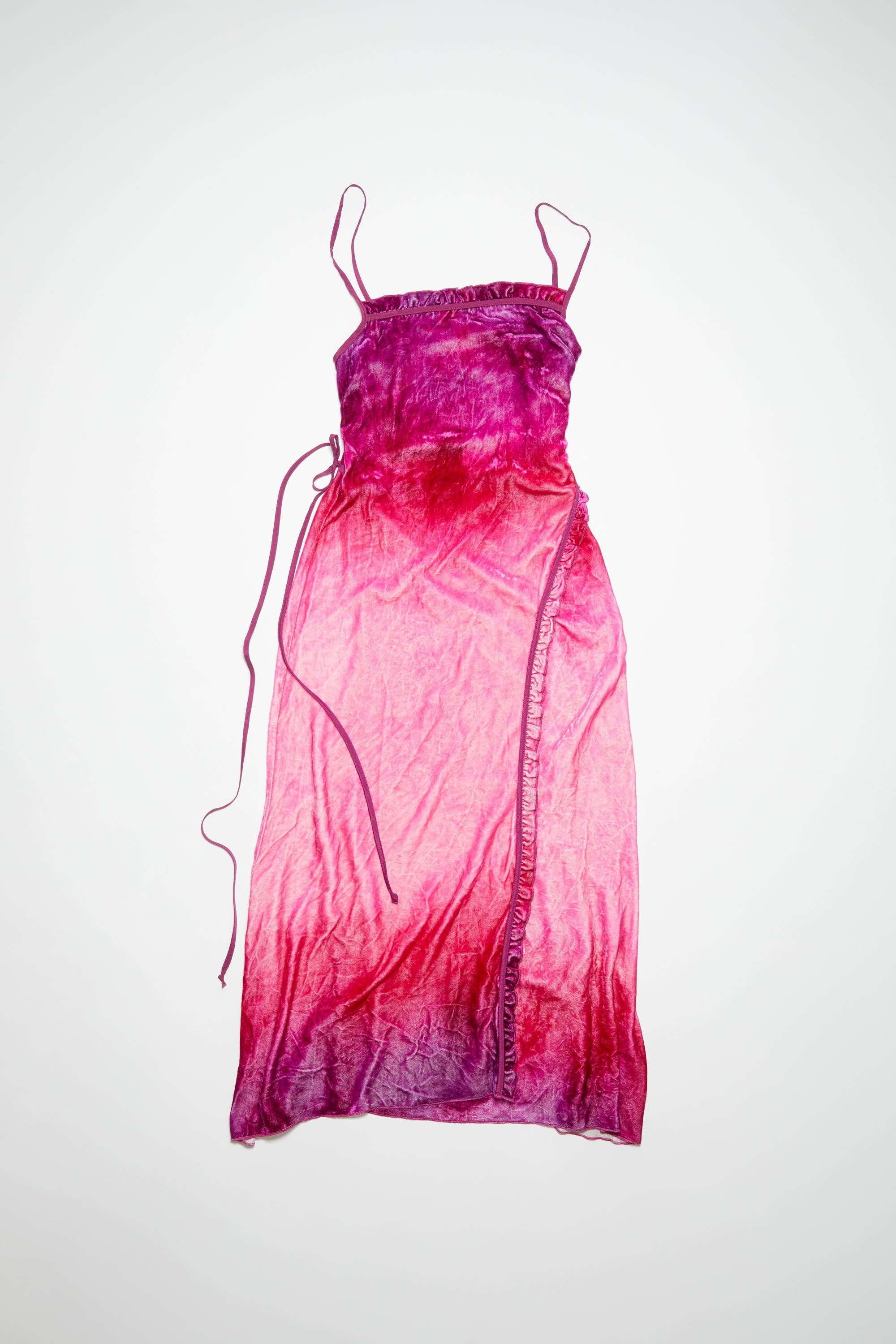 【関税&送料込】Mm Studio Pink Triacetate Blend Madia Dress Acne Studios Strap dress - Fuchsia pink | REVERSIBLE
