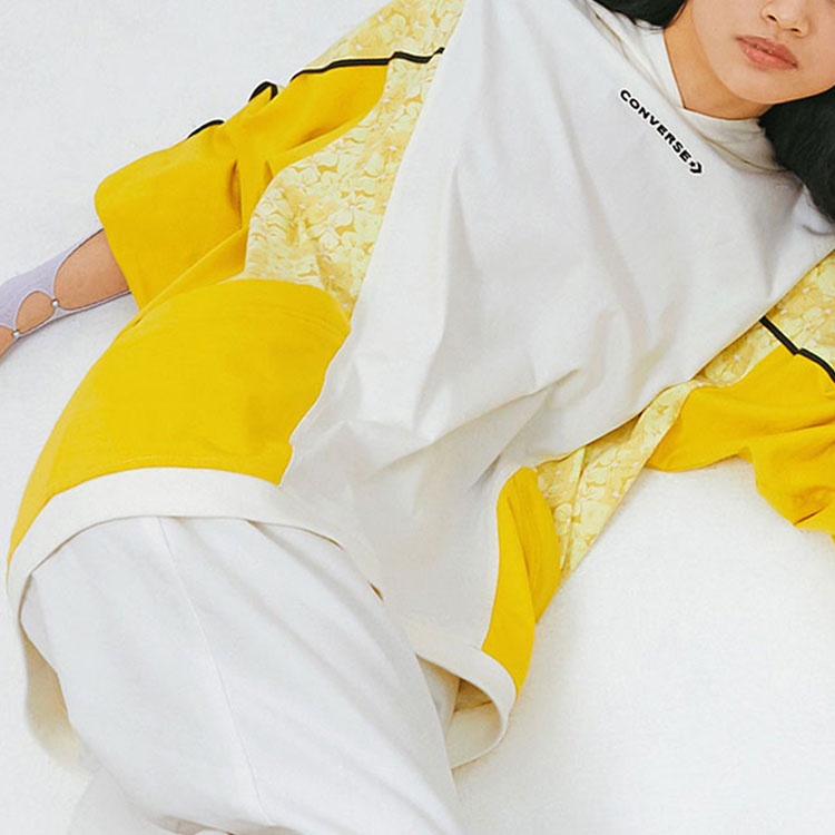 (WMNS) Converse Athleisure Casual Sports Contrasting Colors Hoodie White 10022418-A02 - 4