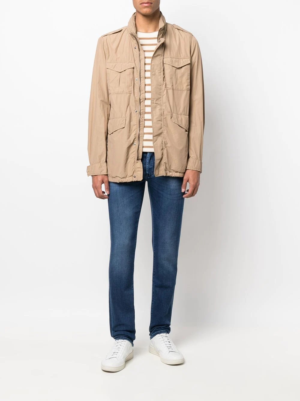 multiple-pocket detail jacket - 2