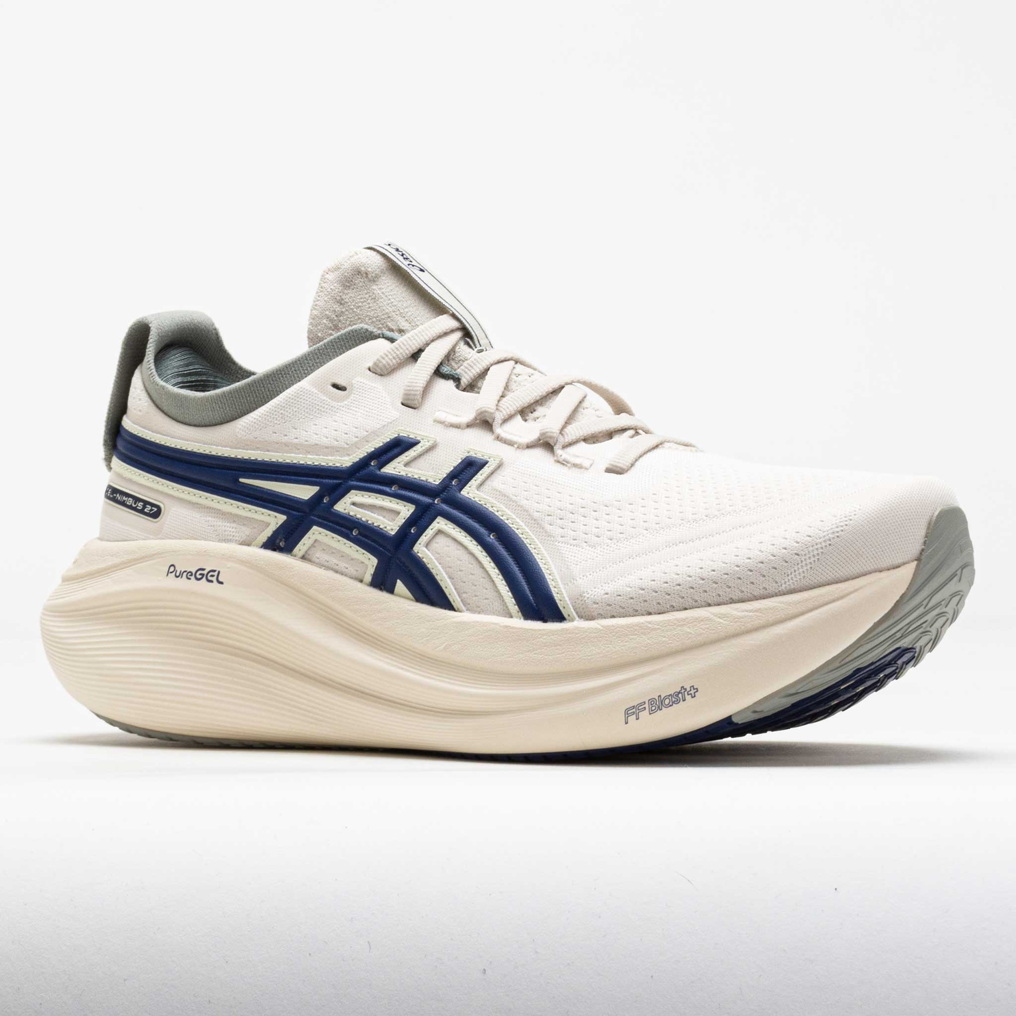 ASICS GEL-Nimbus 27 ASICS Track Club Women's Birch/Indigo Blue - 5