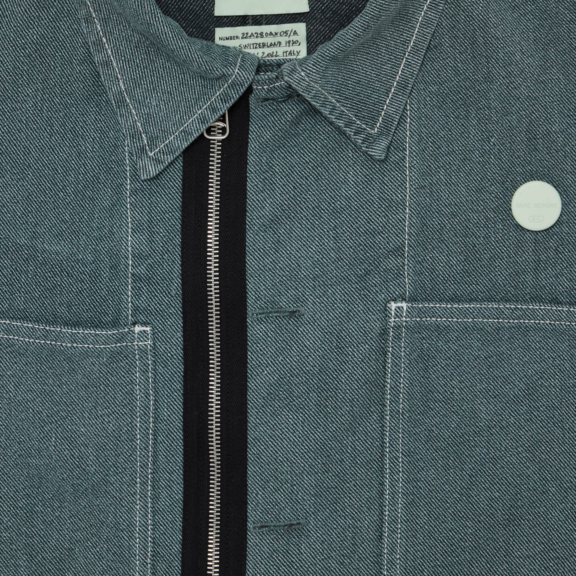 OAMC Woven Re Work Work Shirt 'Opal Green' - 3