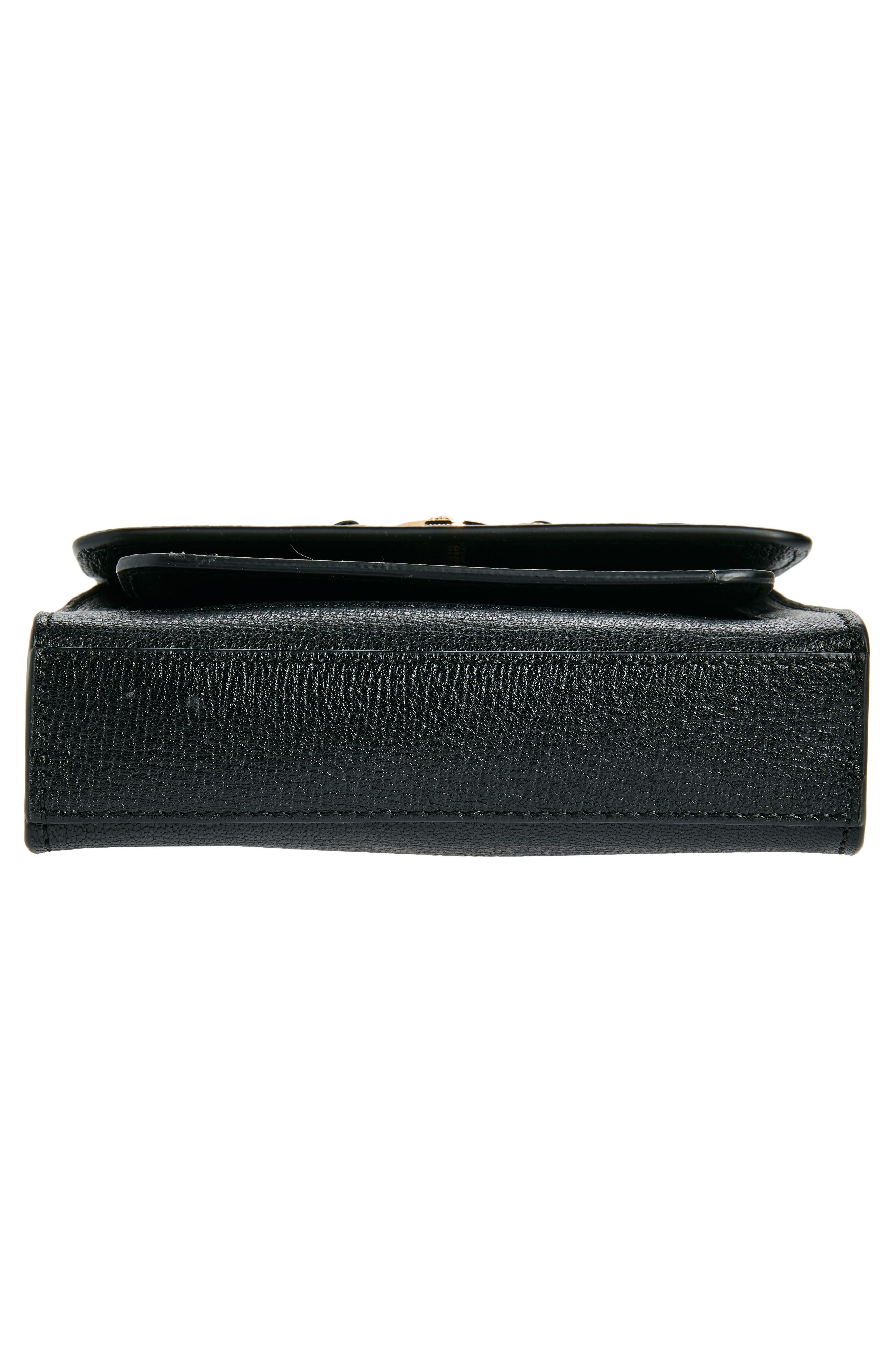 Versace Medusa '95 Leather North/South Messenger Bag in Black Versace Gold at Nordstrom - 7