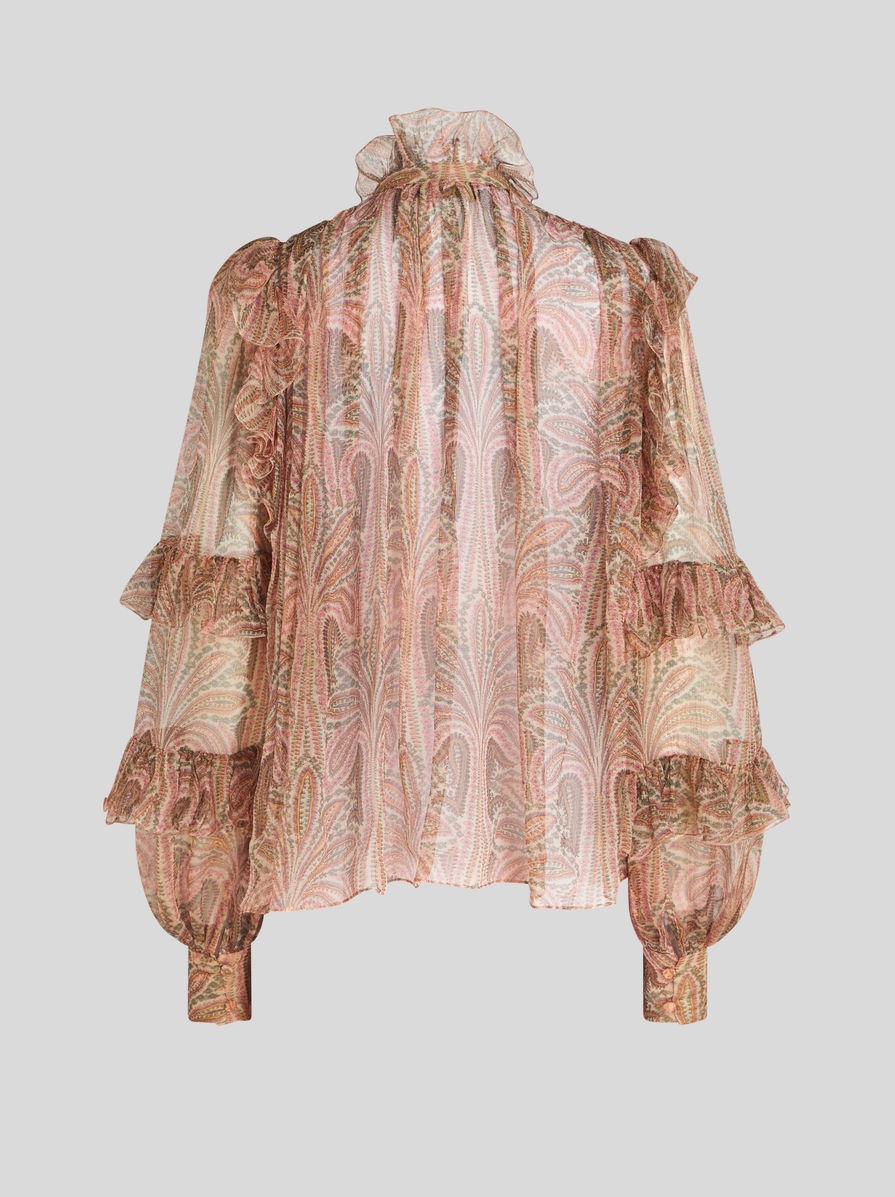 SILK TOP WITH RUCHES - 5
