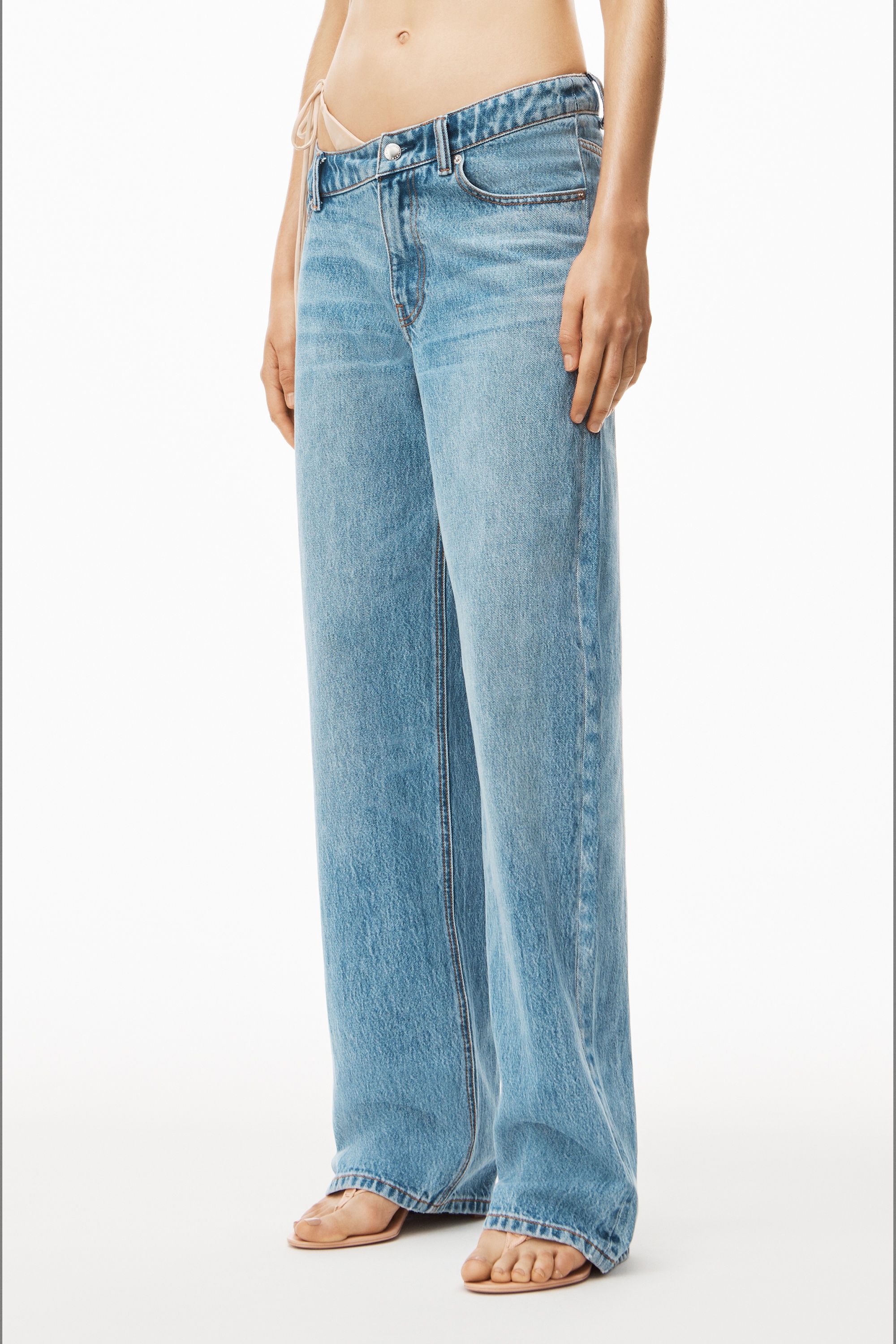 ASYMMETRICAL SLOUCHY JEAN IN DENIM - 3