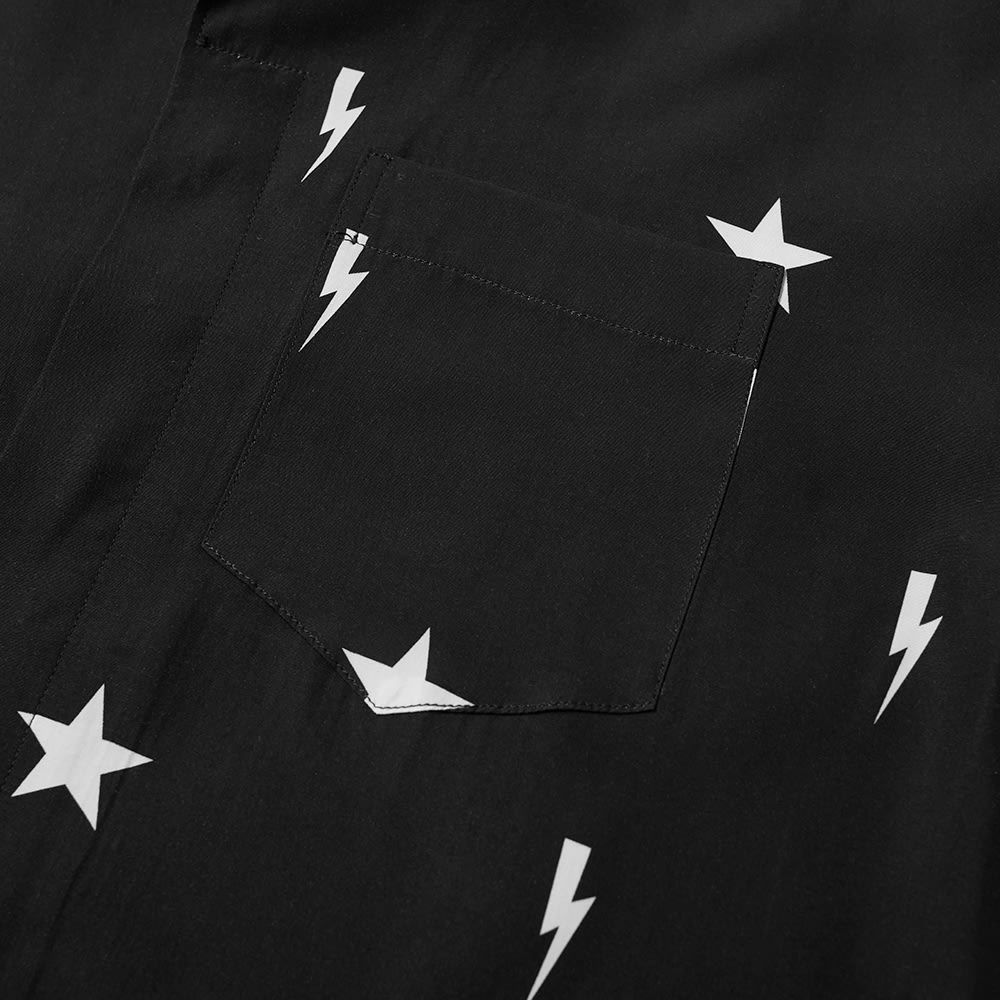 Neil Barrett All Over Print Lightning Bolt Vacation Shirt - 3