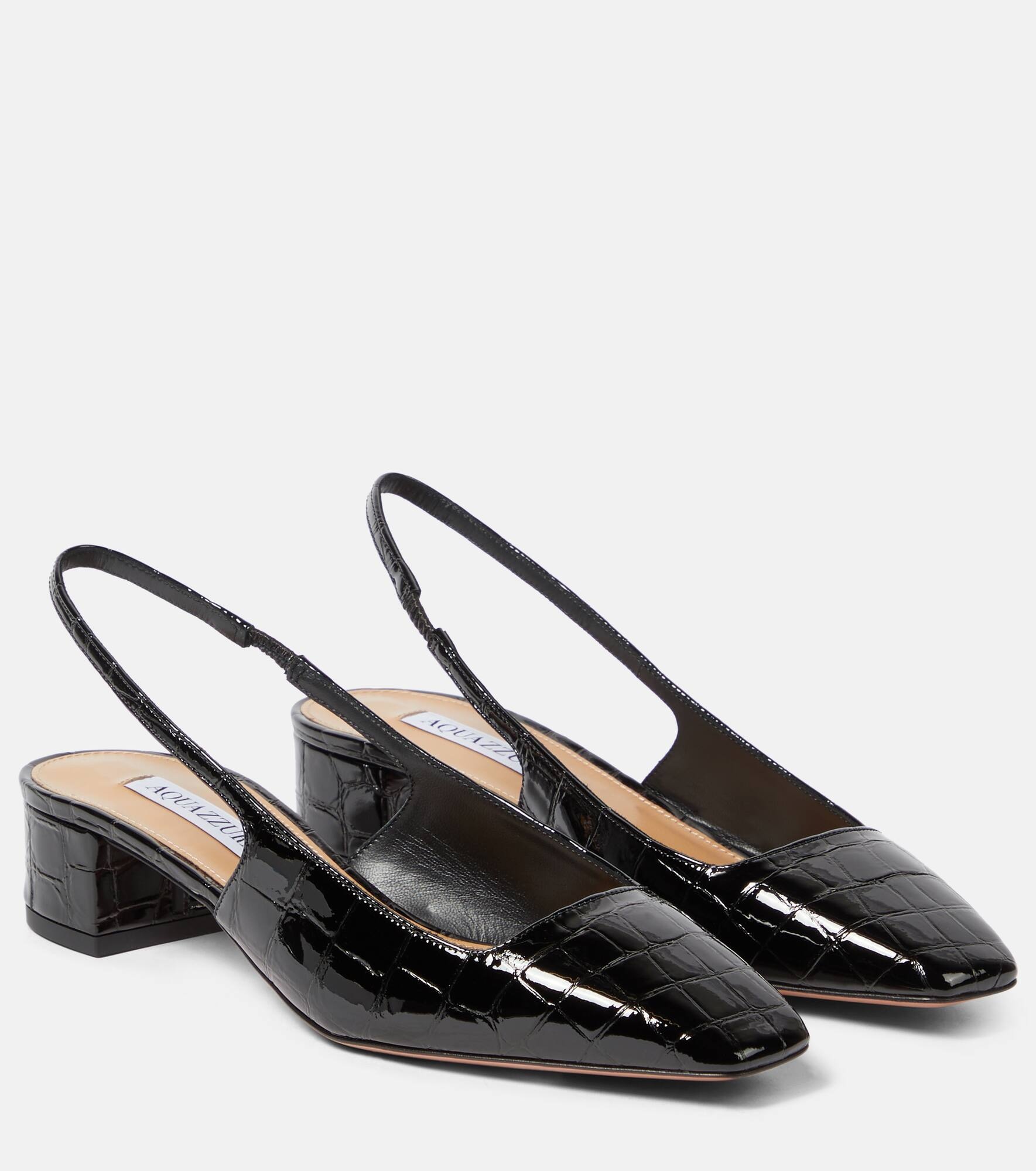 Ginza 35 patent leather slingback pumps - 1