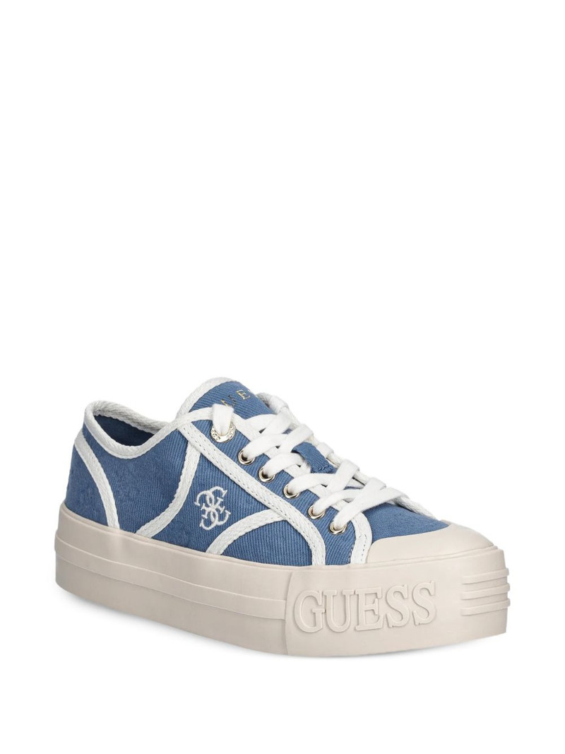 GUESS USA Issah piped-trim sneakers outlook