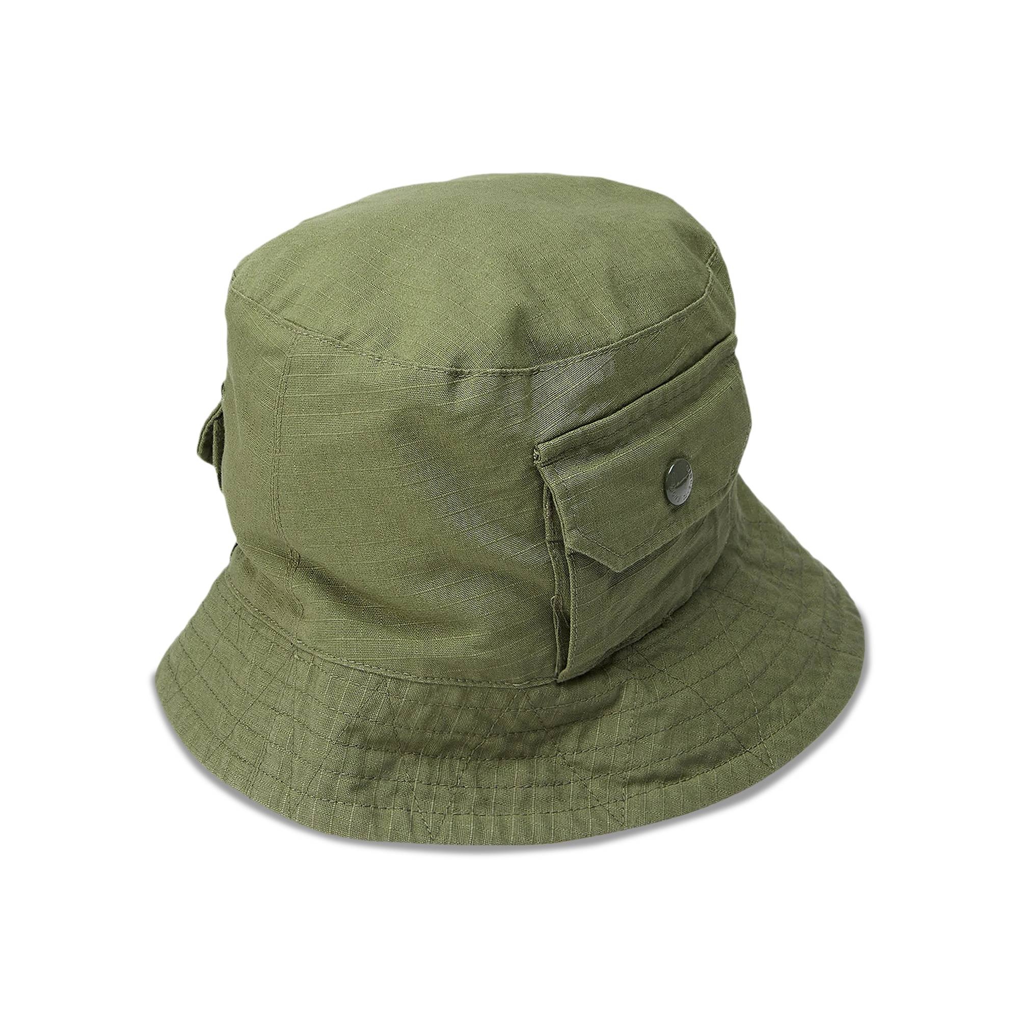 Engineered Garments Cotton Ripstop Explorer Hat 'Olive' - 2