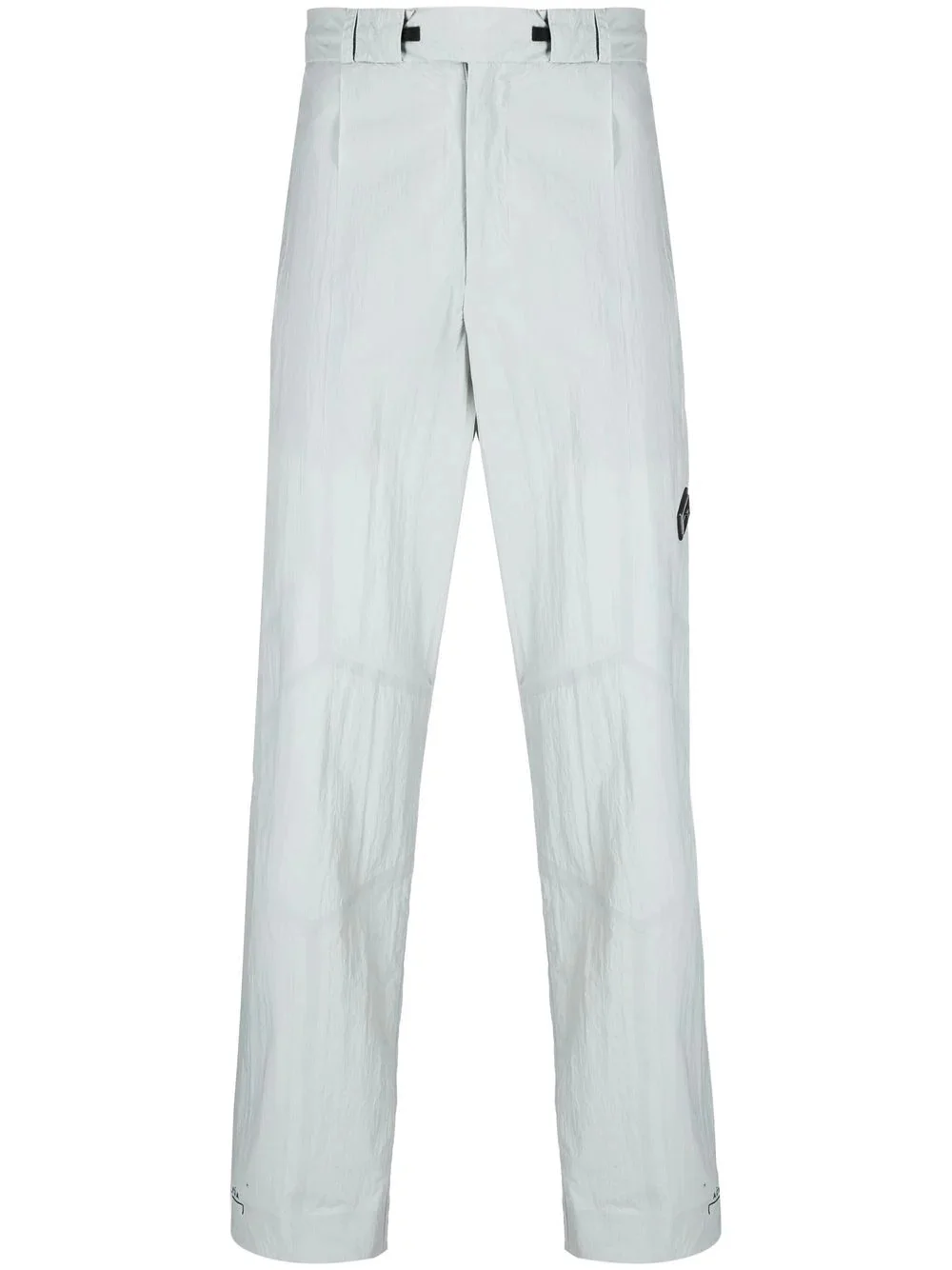 slit-detail straight-leg trousers - 1