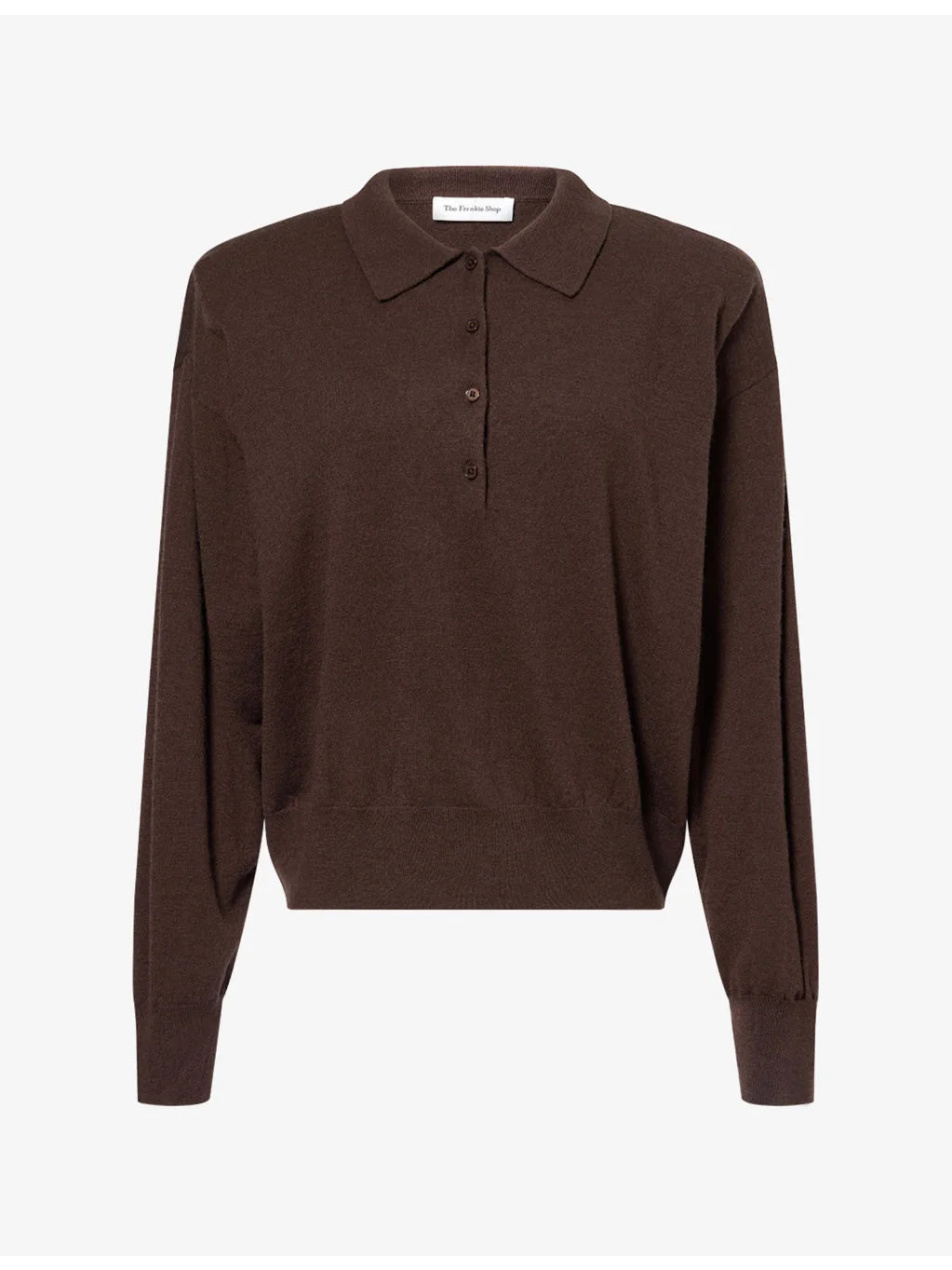 Croydon Padded-Shoulder Wool-Blend Polo Shirt - 1