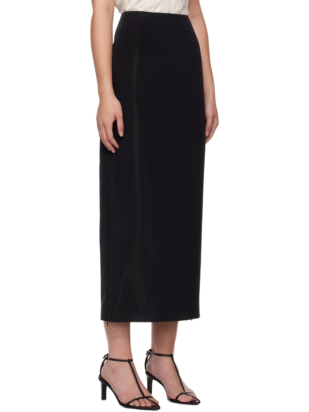 Black Aodai Maxi Skirt - 2