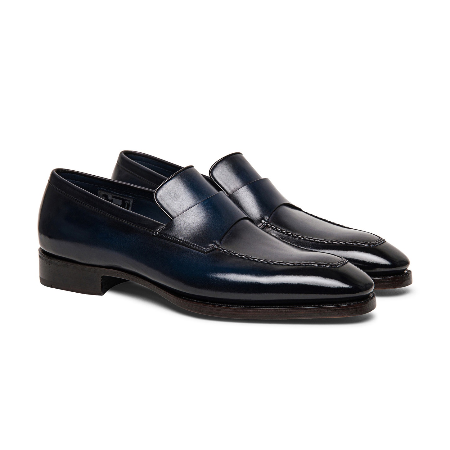 Men’s blue leather Limited Edition penny loafer - 3