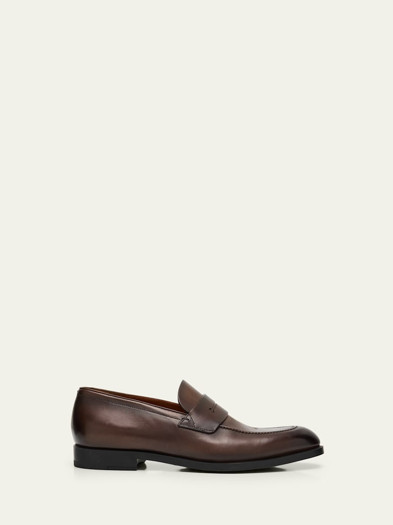 Men's Calfskin Penny Loafers 1
