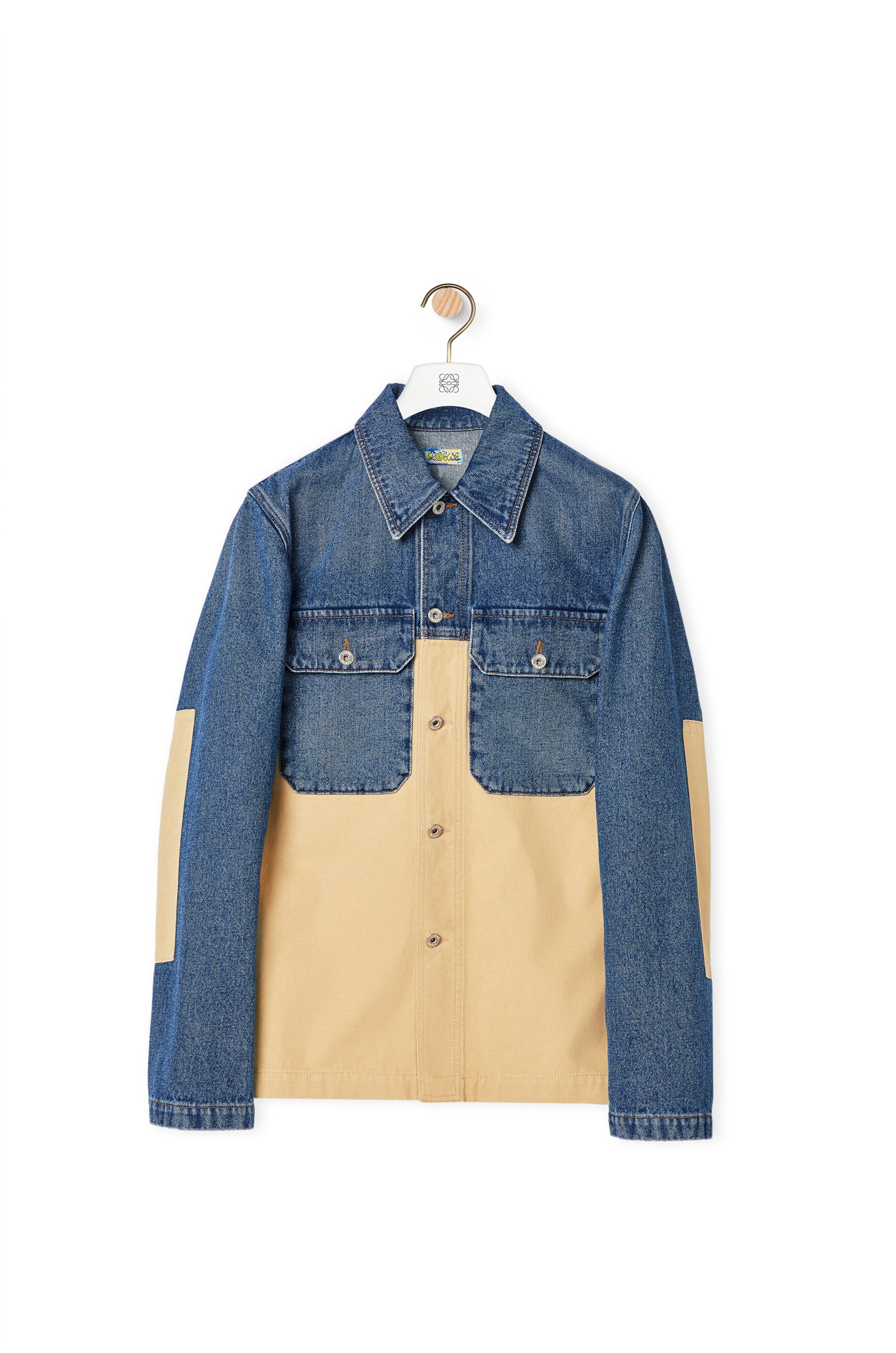 Workwear jacket in denim and cotton - 1