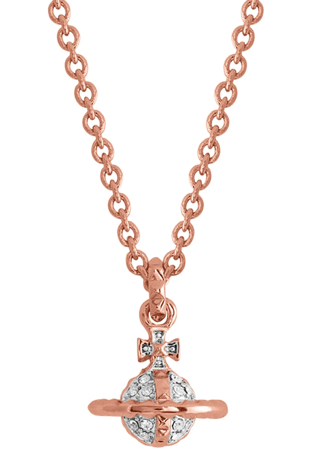 MAYFAIR SMALL ORB PENDANT | PINK GOLD - 1