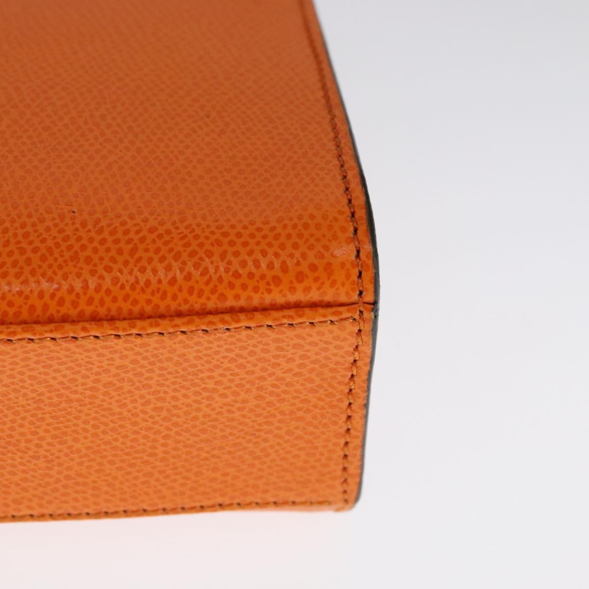 CELINE Hand Bag Leather Orange Gold - 13