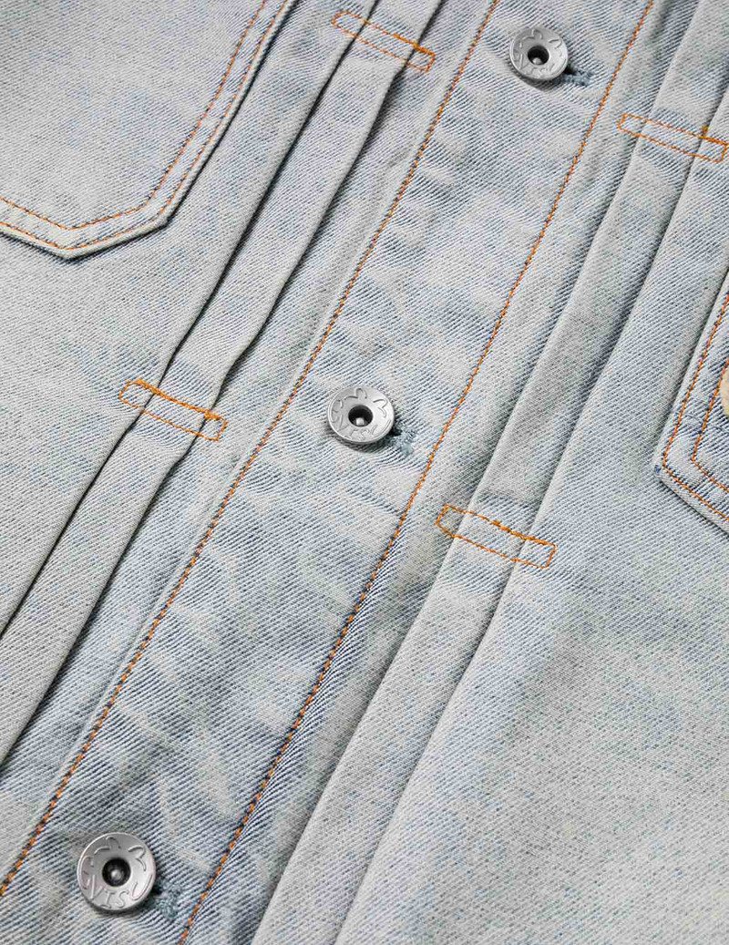 Godhead Jacquard Relax Fit Denim Jacket 11