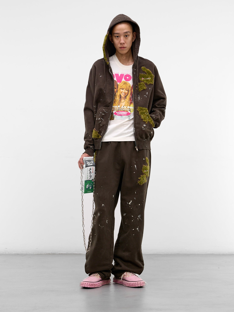 doublet Brown Embroidery & Paint Cotton Sweatpants outlook