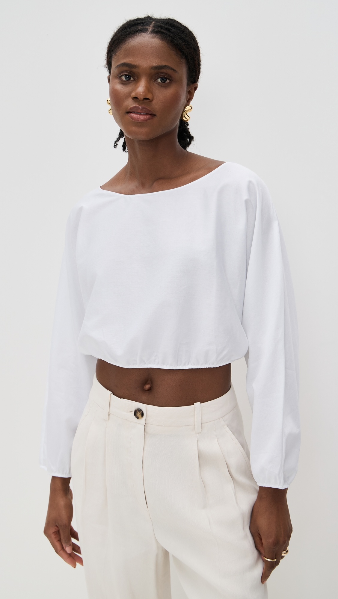 Yoko Long Sleeve Blouson Top - 6