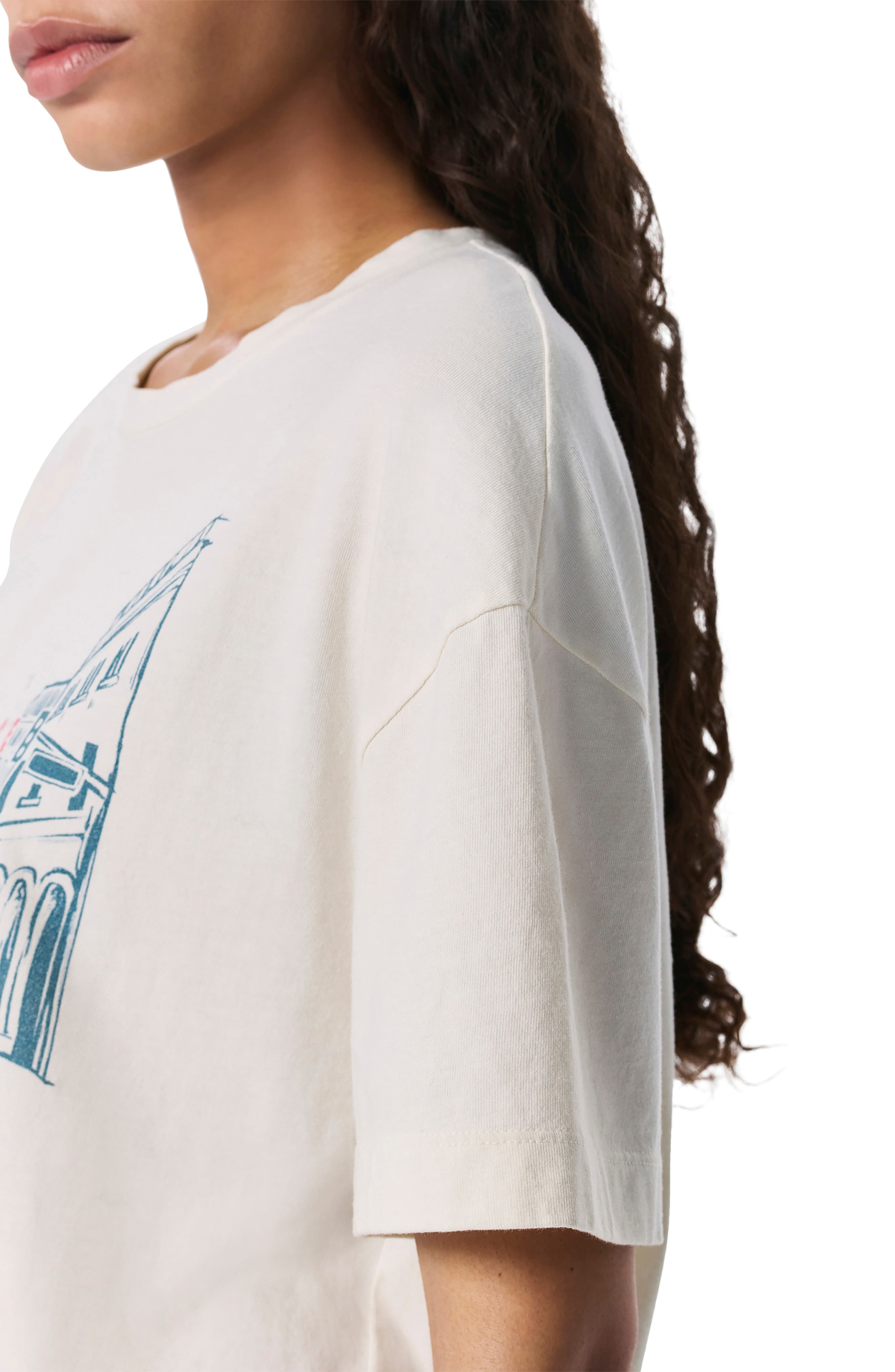 rag & bone Venice Beach Cotton Graphic T-Shirt in Chalk at Nordstrom - 6
