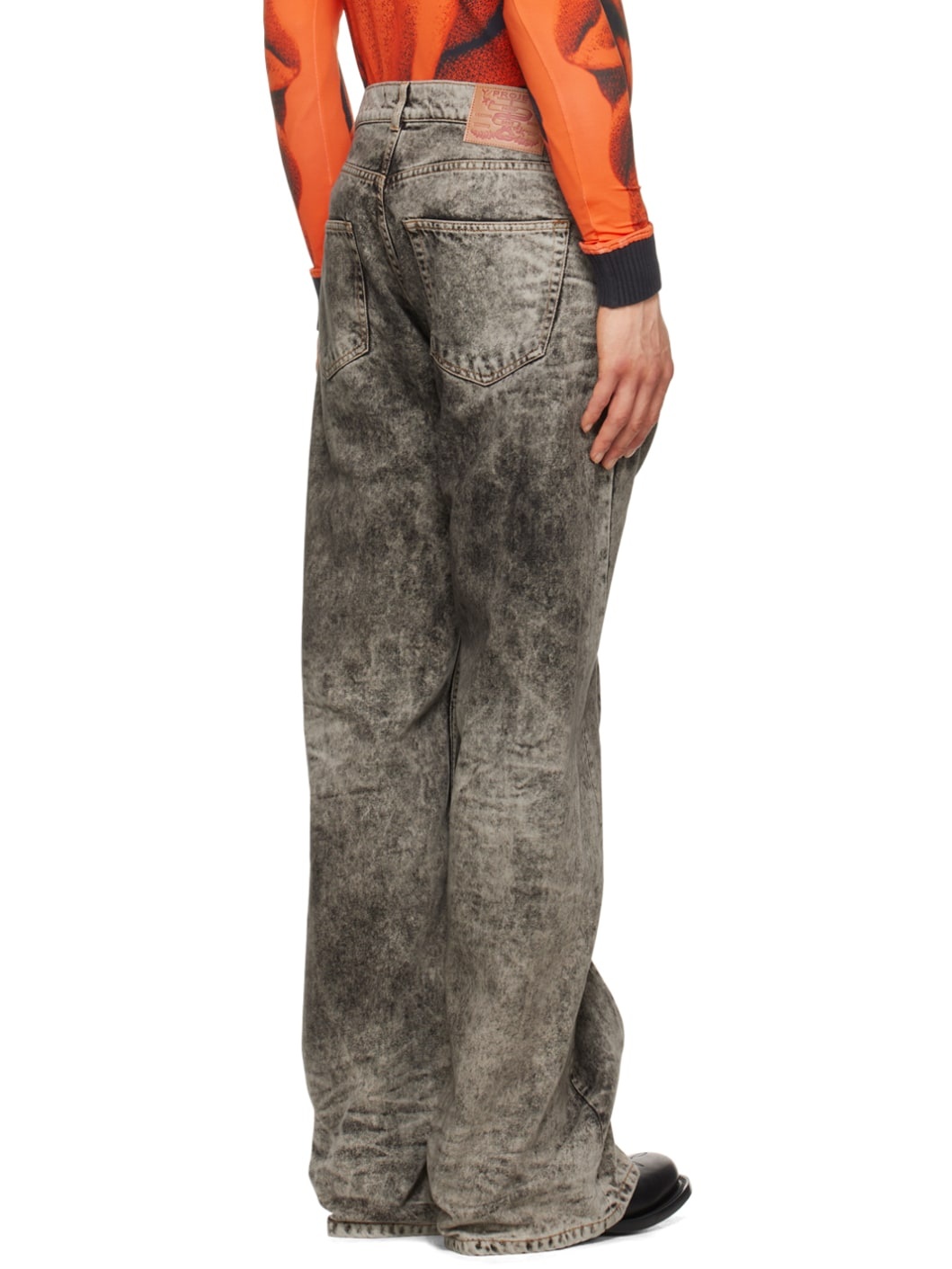 SSENSE Exclusive Black & Gray Jeans - 3