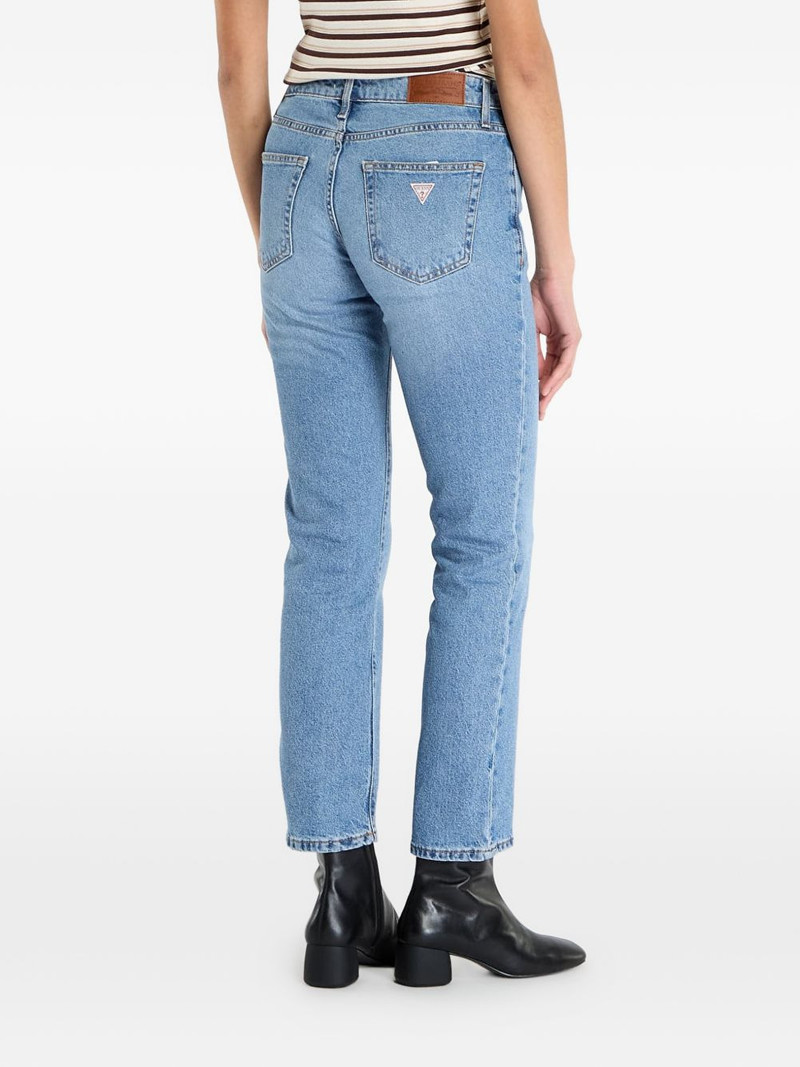 G08 whiskered logo-patch jeans 3