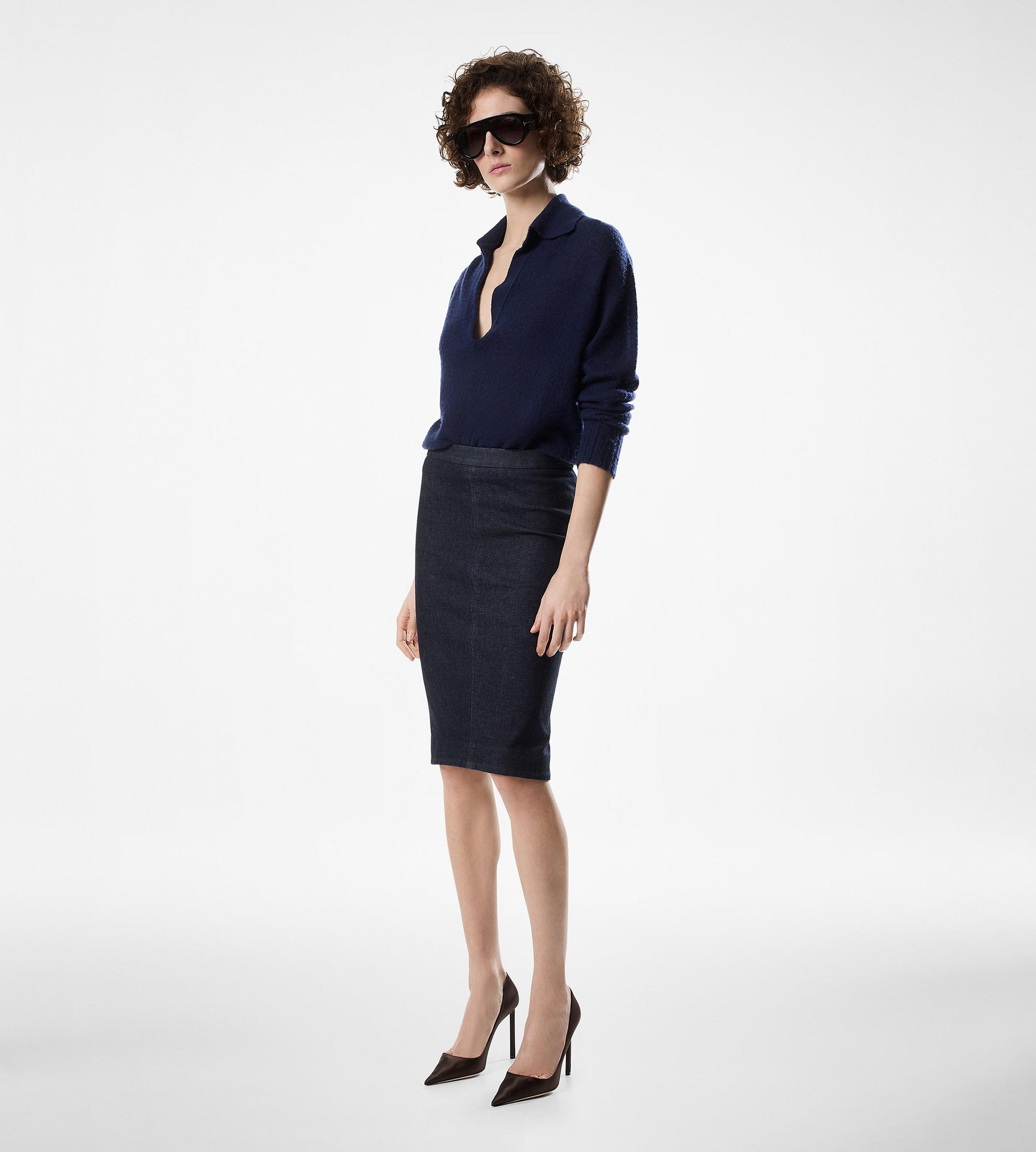 LONG SLEEVE CASHMERE SILK POLO - 3
