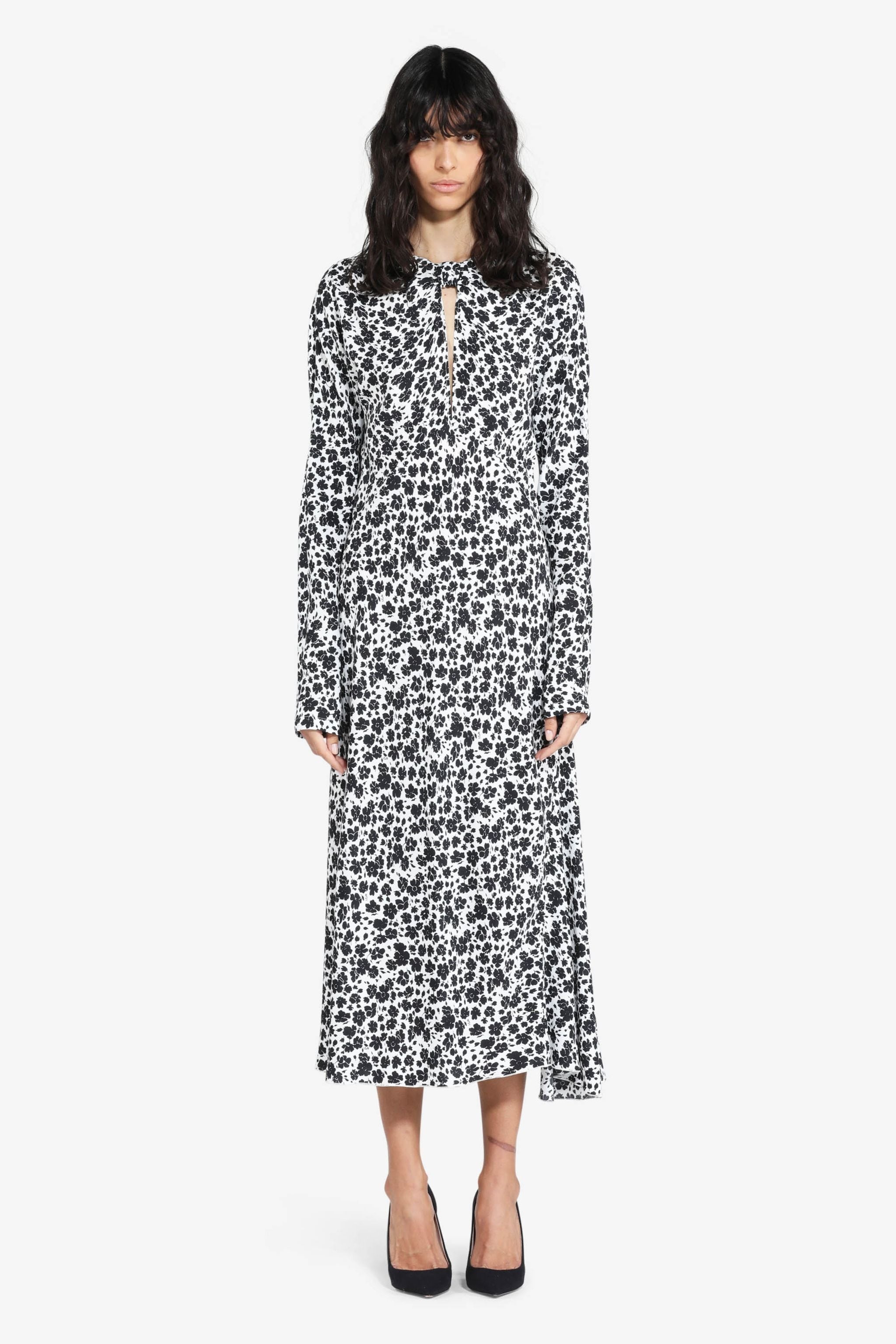 FLORAL-PRINT MIDI DRESS - 1