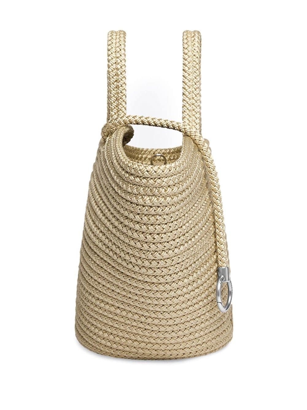 medium Ibiza basket tote bag - 3